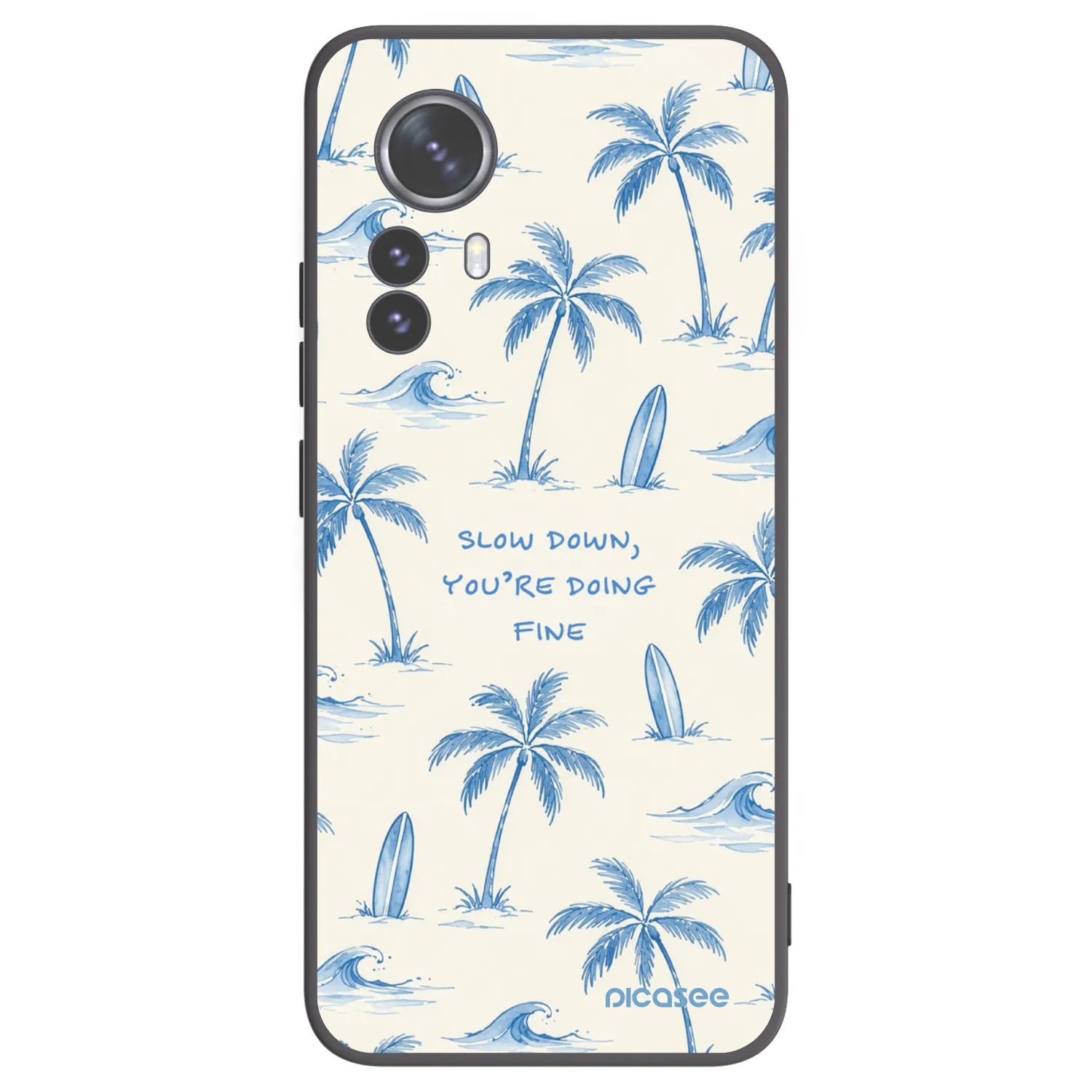 Picasee husă neagră din silicon pentru Xiaomi 12 Pro - Slow Tide