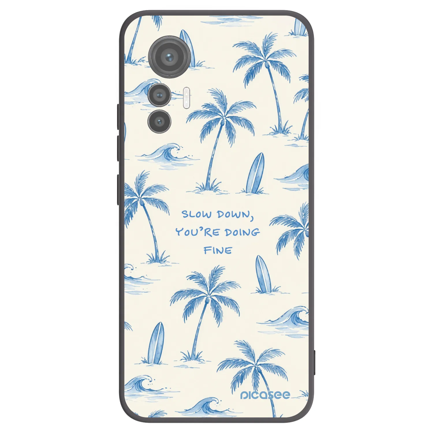 Picasee husă neagră din silicon pentru Xiaomi 12 Lite - Slow Tide