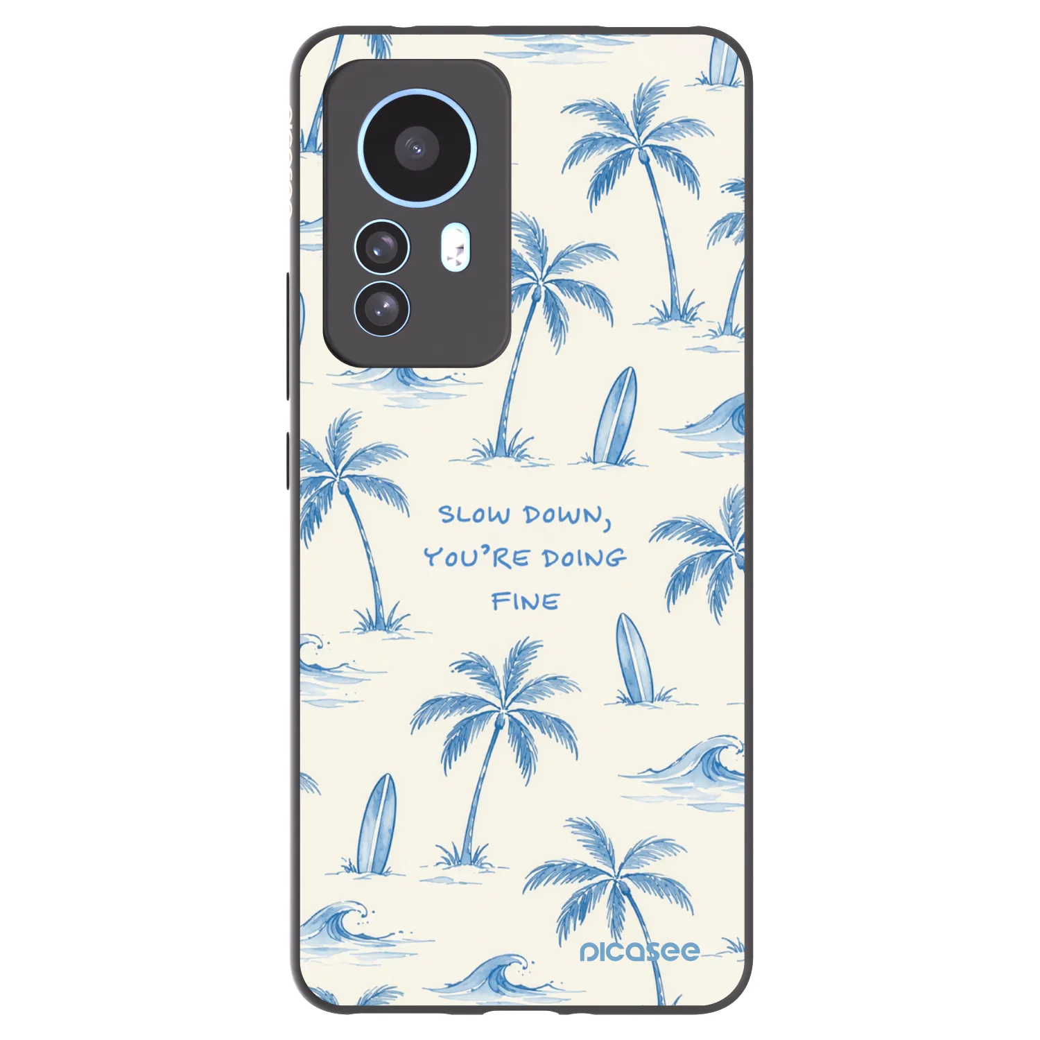 Picasee husă neagră din silicon pentru Xiaomi 12T Pro - Slow Tide