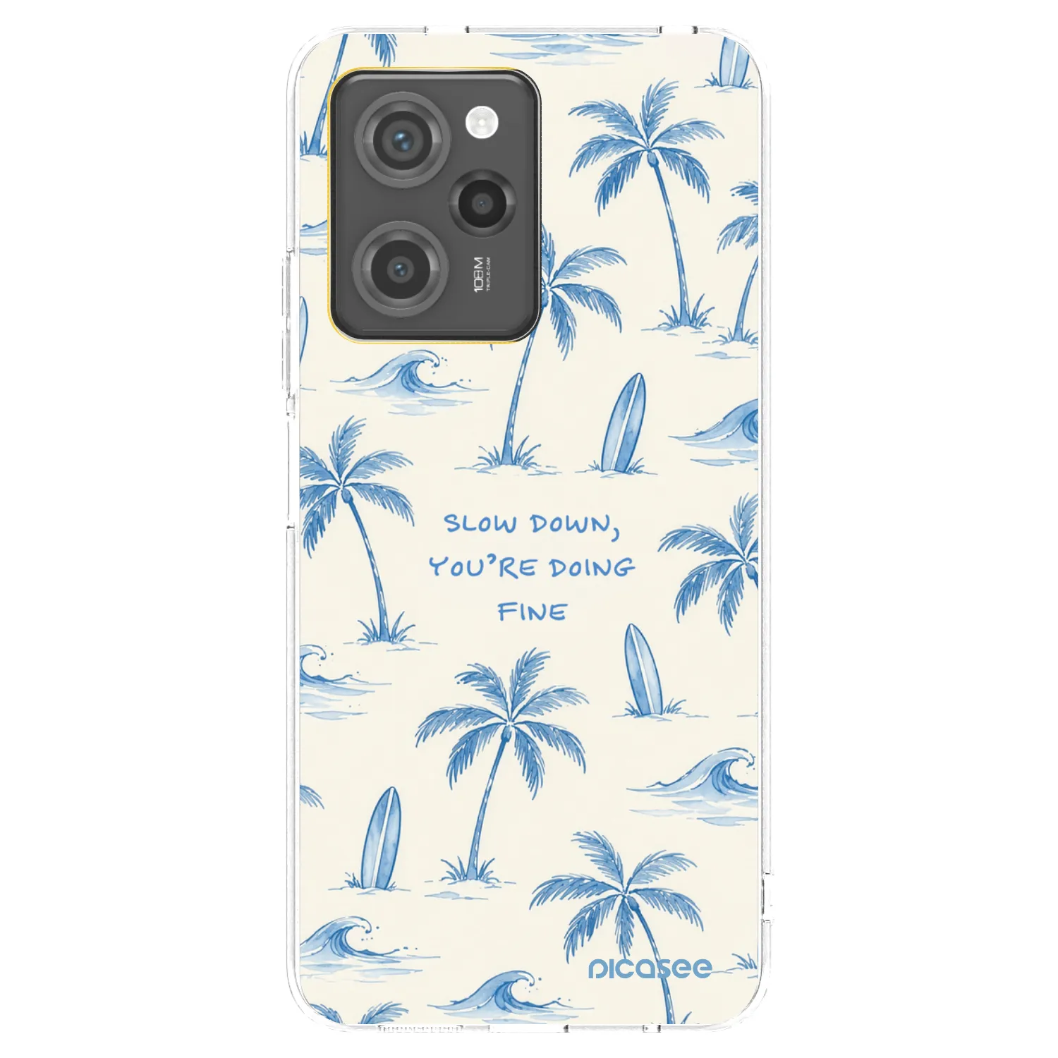 Picasee husă neagră din silicon pentru Xiaomi Poco X5 Pro - Slow Tide