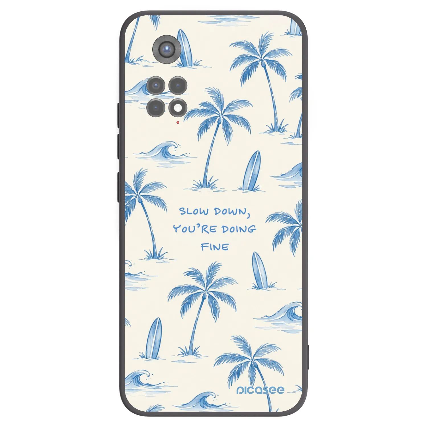 Picasee husă neagră din silicon pentru Xiaomi Redmi Note 11S 5G - Slow Tide