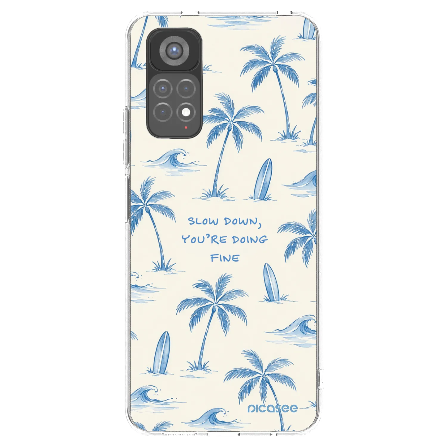 Picasee husă transparentă din silicon pentru Xiaomi Redmi Note 11S 5G - Slow Tide