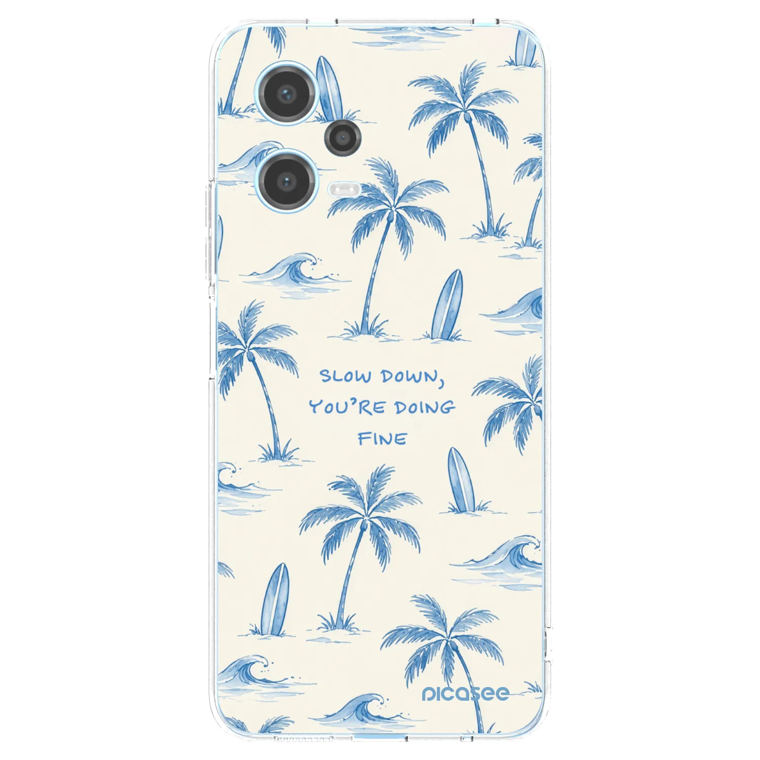 Picasee husă transparentă din silicon pentru Xiaomi Redmi Note 12 5G - Slow Tide
