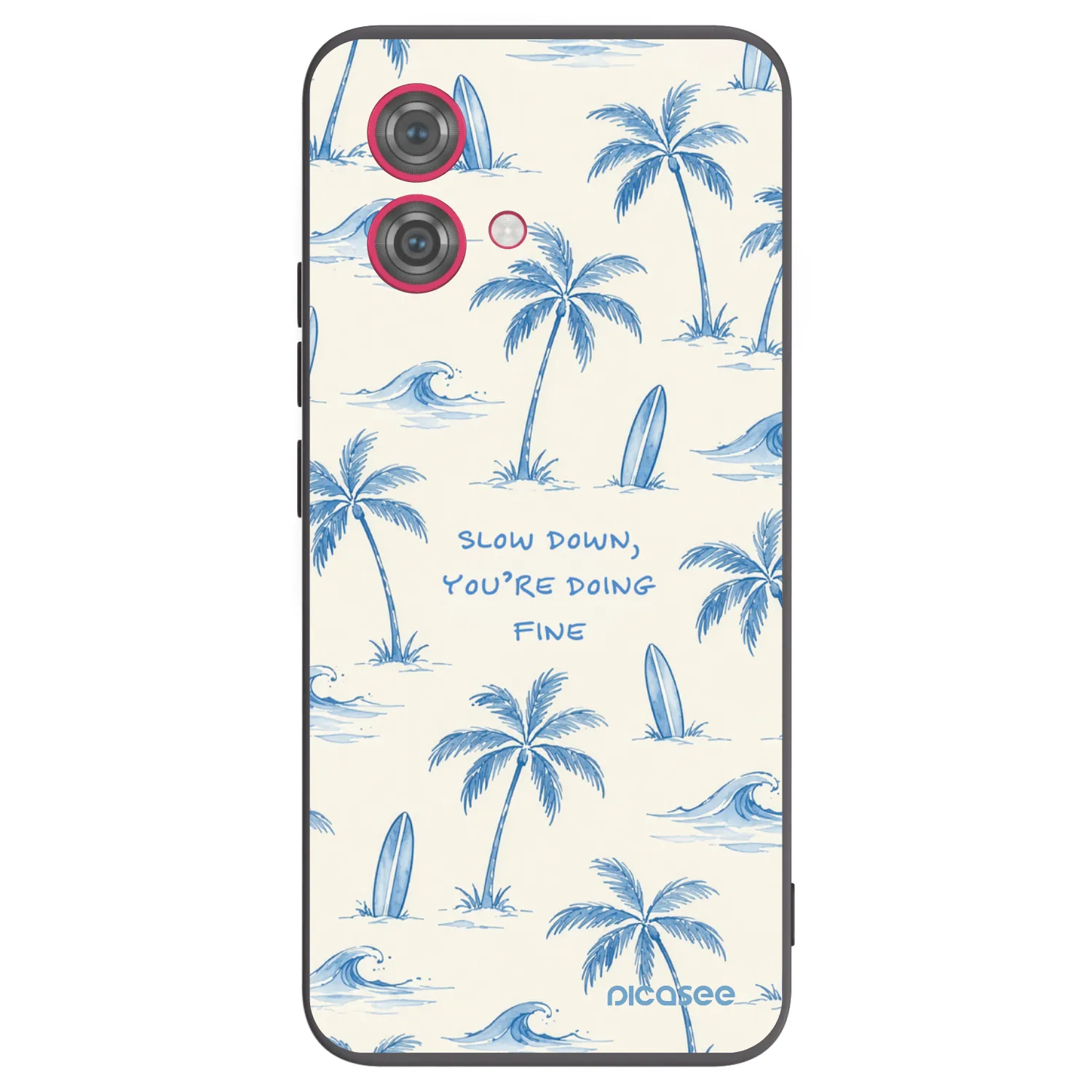 Picasee husă neagră din silicon pentru Motorola Moto G84 5G - Slow Tide