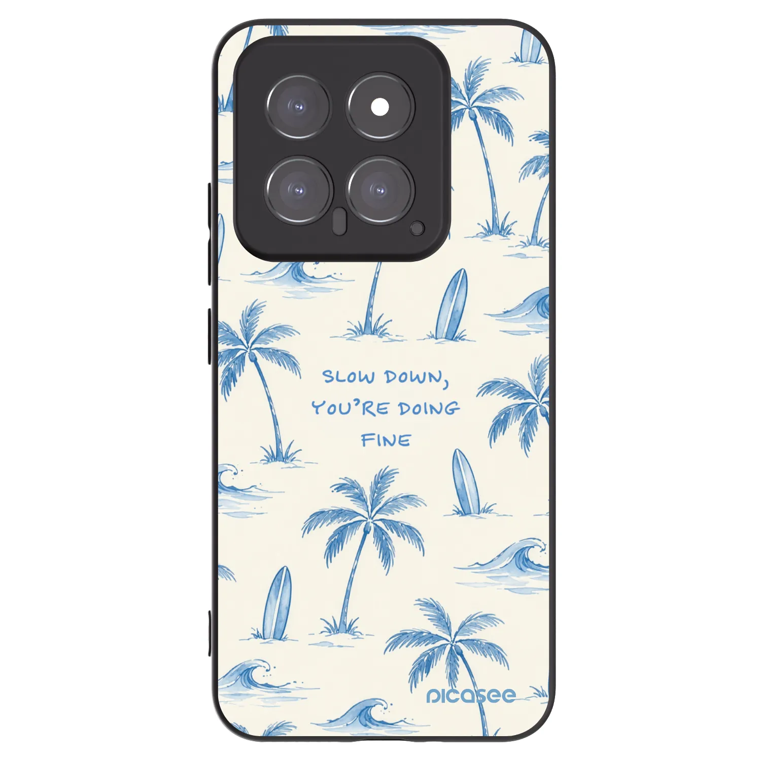 Picasee husă neagră din silicon pentru Xiaomi 14 - Slow Tide