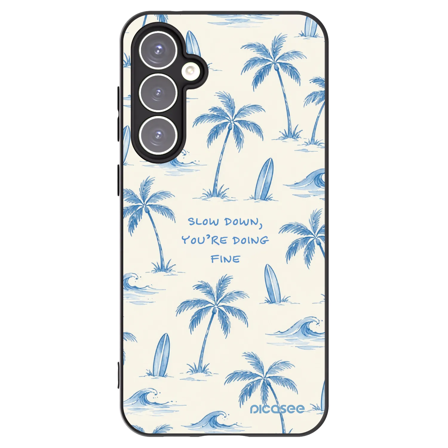 Picasee husă neagră din silicon pentru Samsung Galaxy S23 FE S711B - Slow Tide