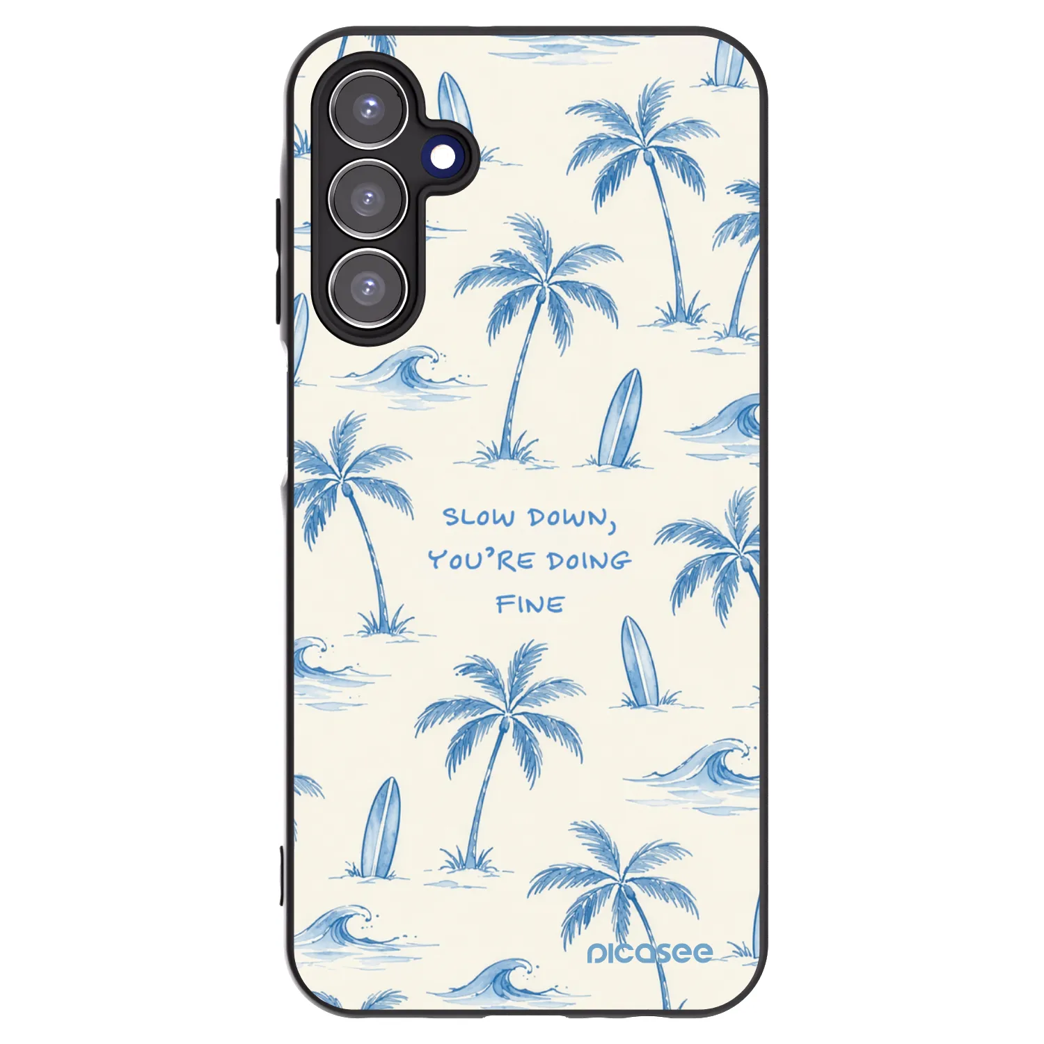 Picasee husă neagră din silicon pentru Samsung Galaxy A15 A155F 4G - Slow Tide