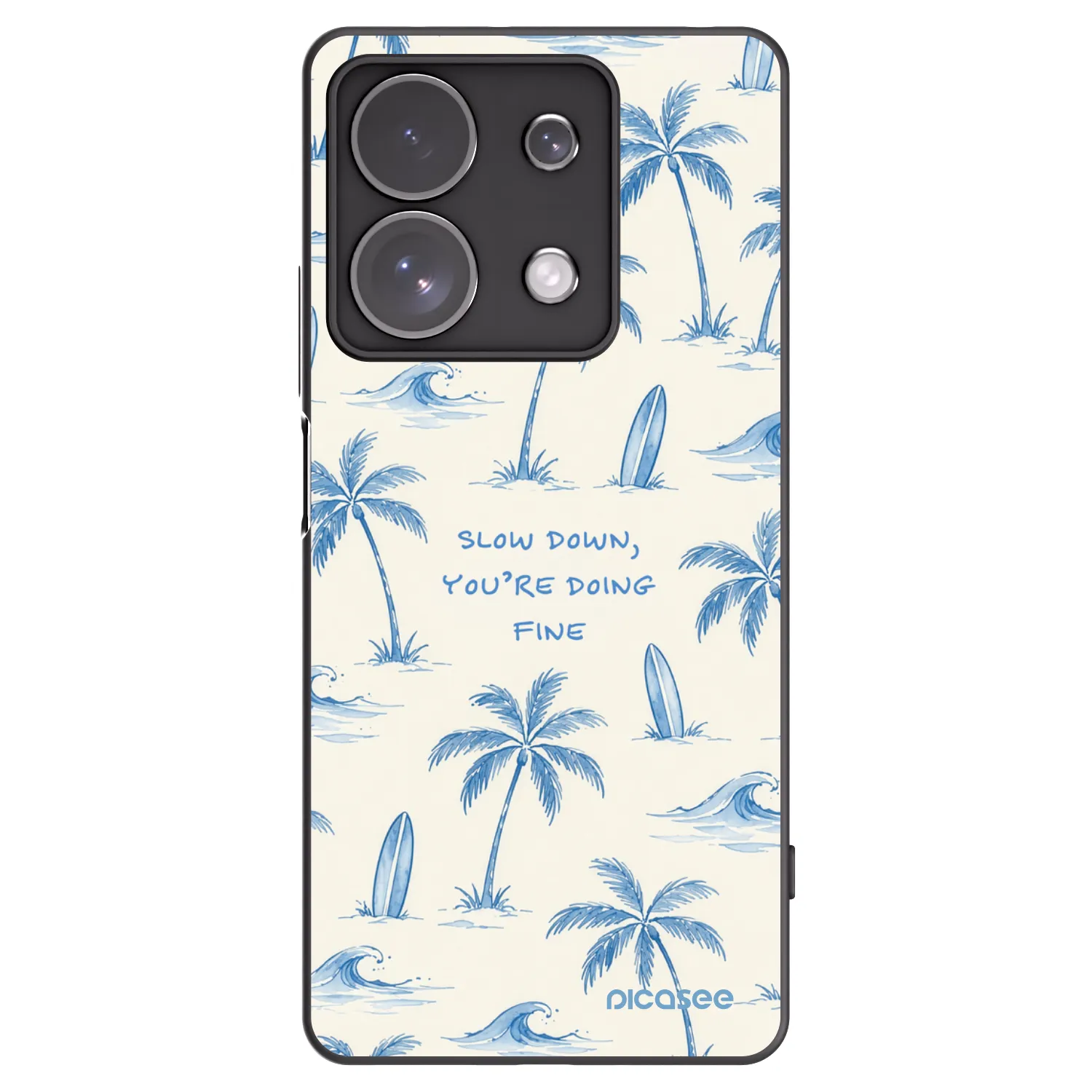Picasee husă neagră din silicon pentru Xiaomi Redmi Note 13 Pro 4G - Slow Tide