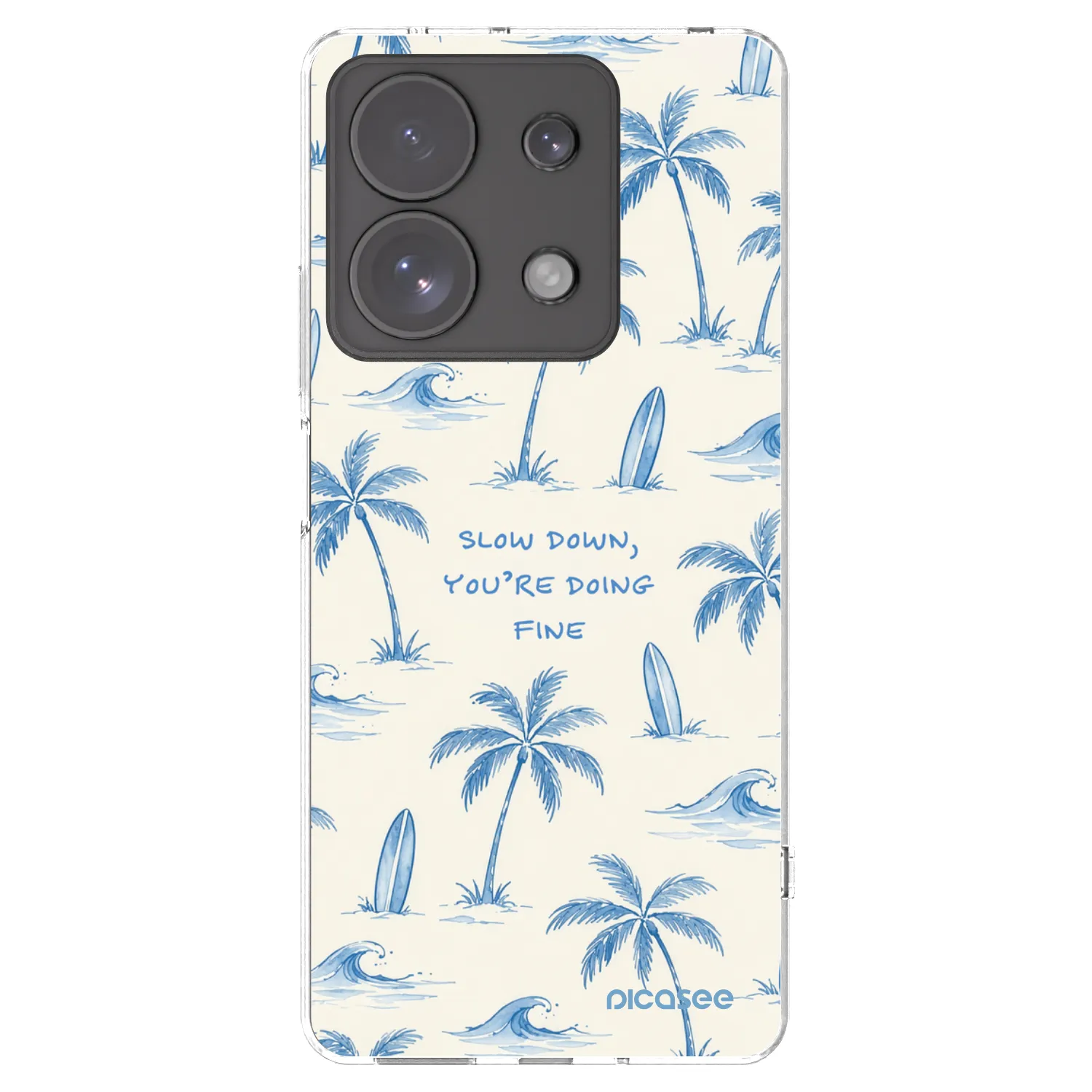 Picasee husă transparentă din silicon pentru Xiaomi Redmi Note 13 Pro 4G - Slow Tide
