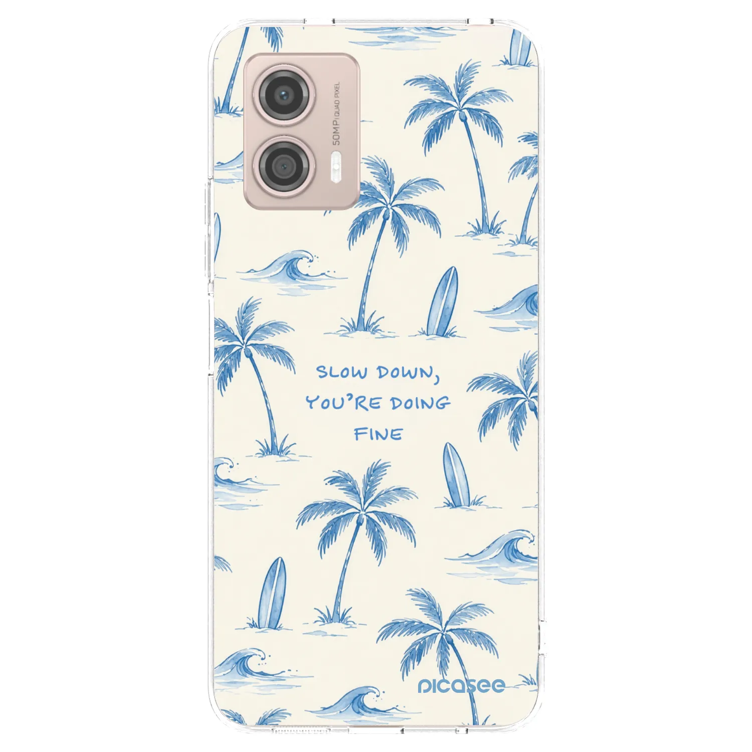 Picasee husă transparentă din silicon pentru Motorola Moto G53 5G - Slow Tide