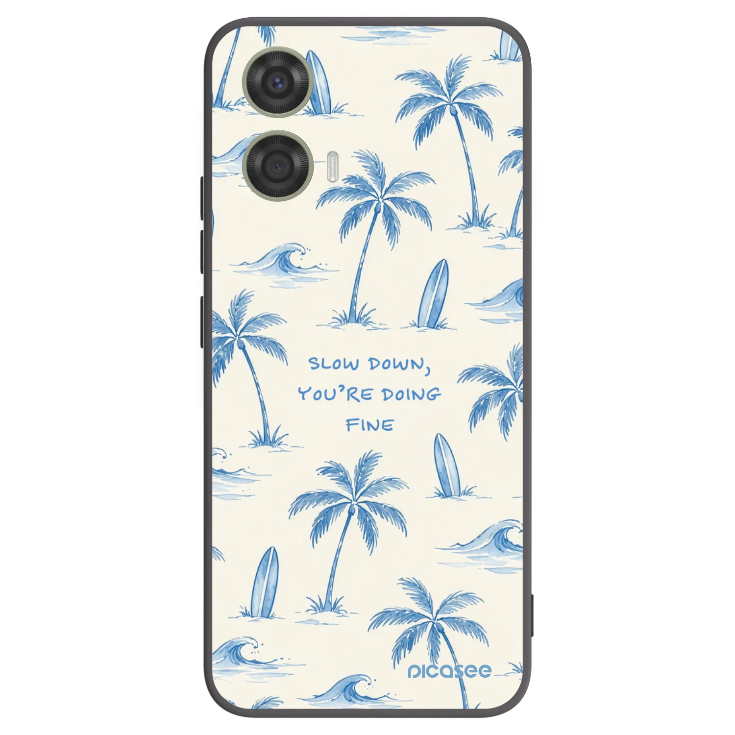 Picasee husă neagră din silicon pentru Motorola Moto G24 - Slow Tide