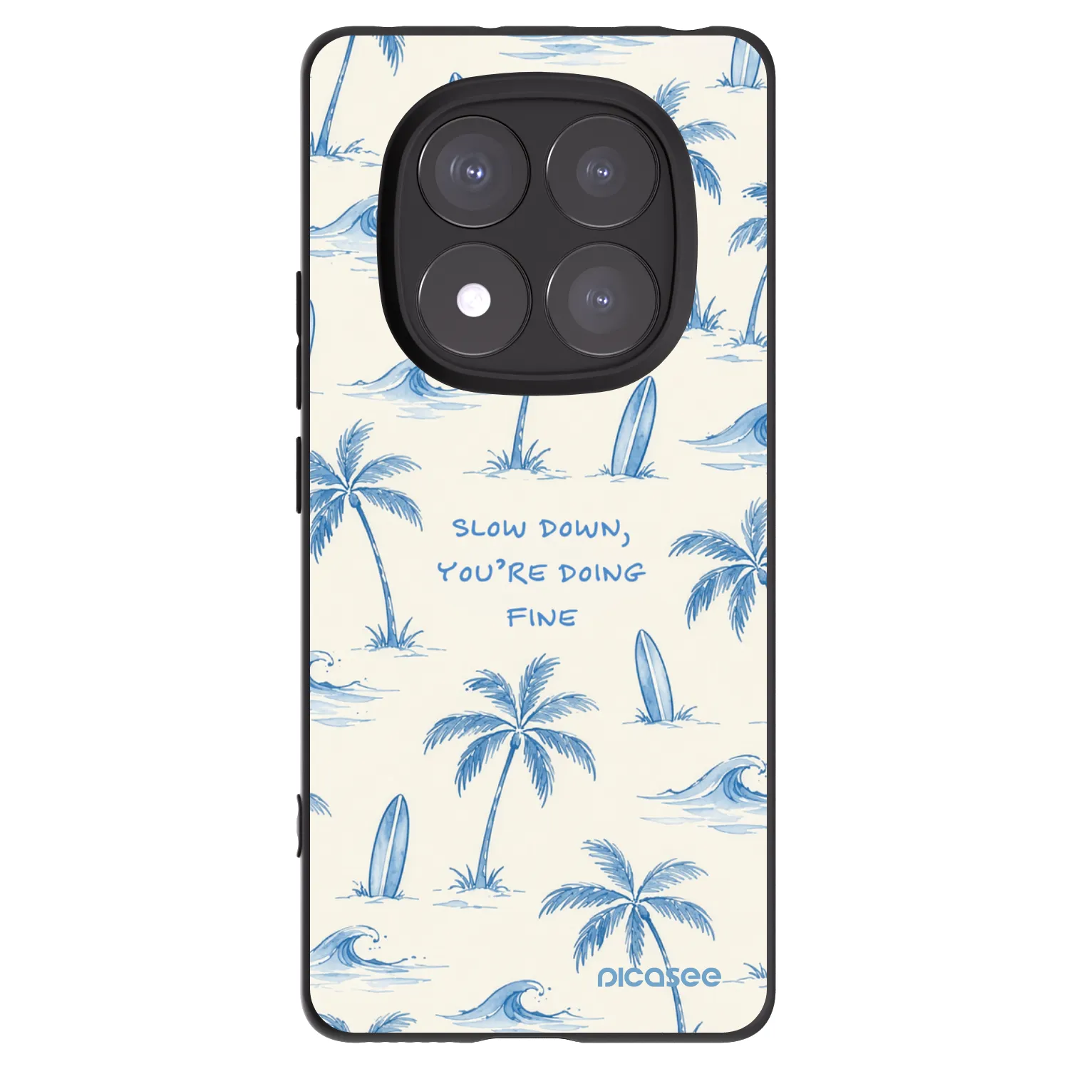 Picasee husă neagră din silicon pentru Xiaomi Redmi Note 14 Pro+ 5G - Slow Tide