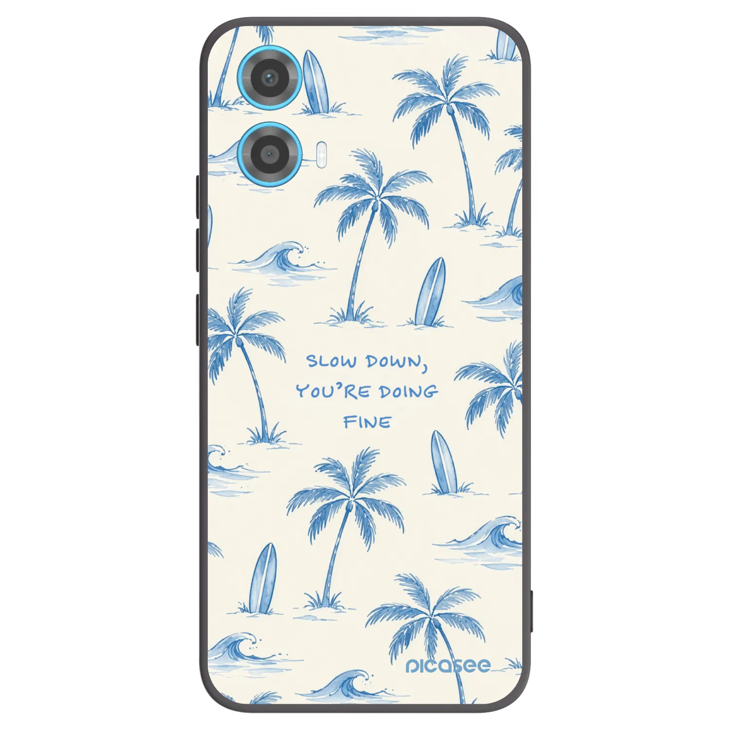 Picasee husă neagră din silicon pentru Motorola Moto G34 5G - Slow Tide