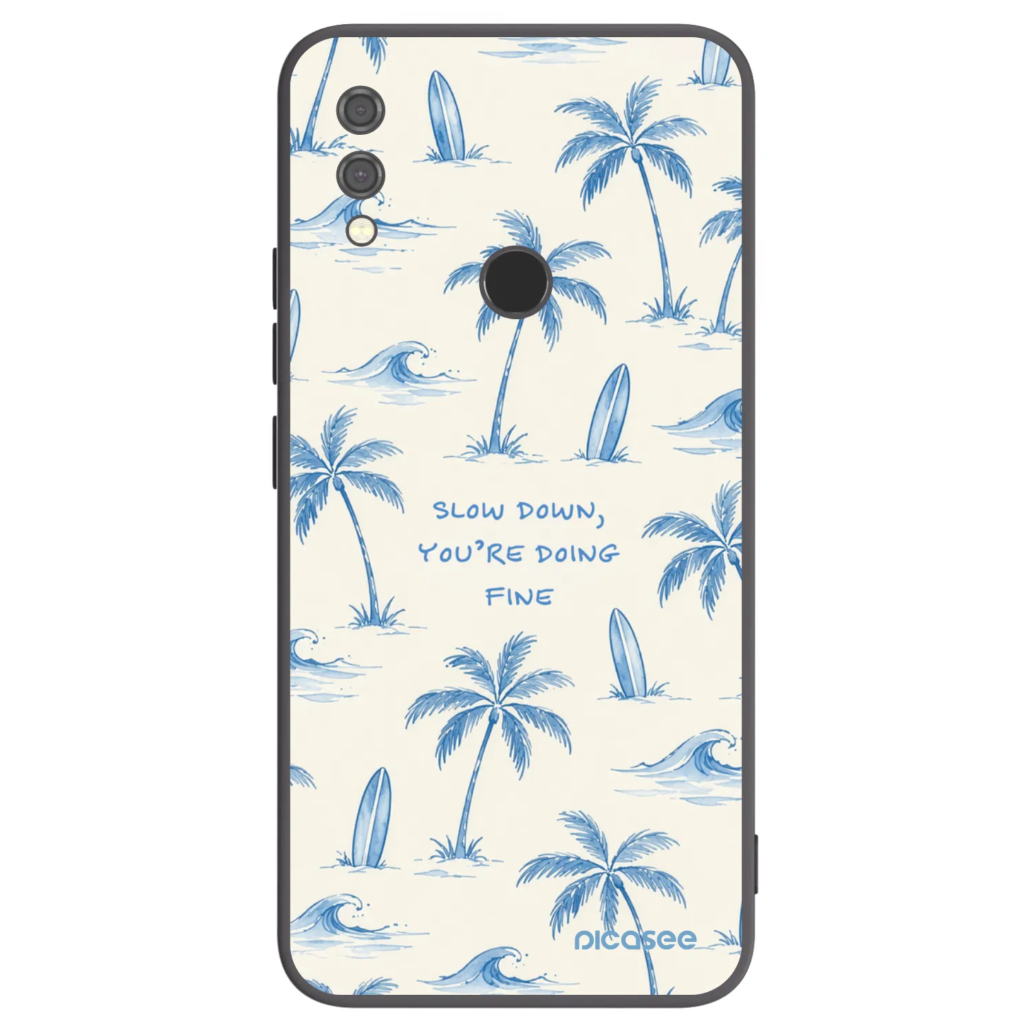 Picasee husă neagră din silicon pentru Xiaomi Redmi Note 7 - Slow Tide