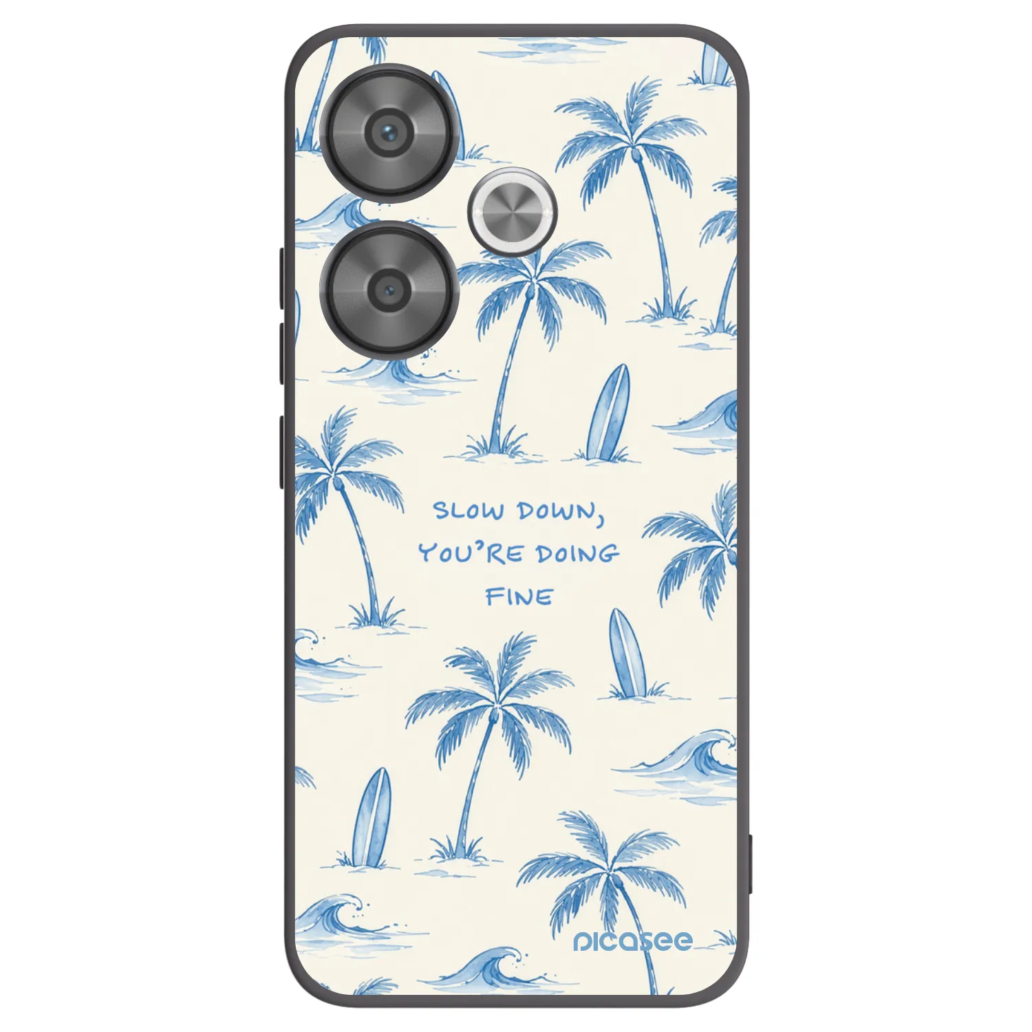 Picasee husă neagră din silicon pentru Xiaomi Poco F6 - Slow Tide