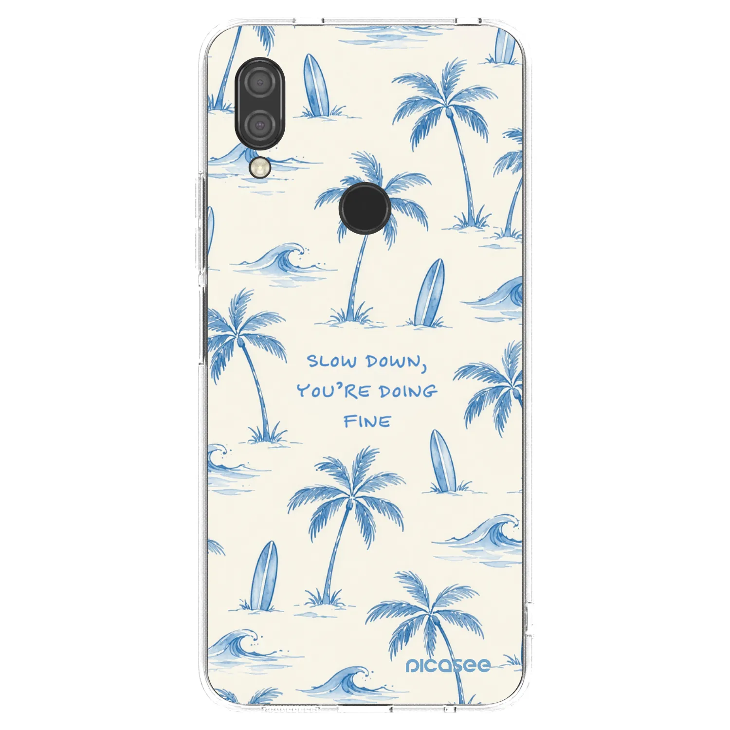 Picasee husă transparentă din silicon pentru Xiaomi Redmi 7 - Slow Tide
