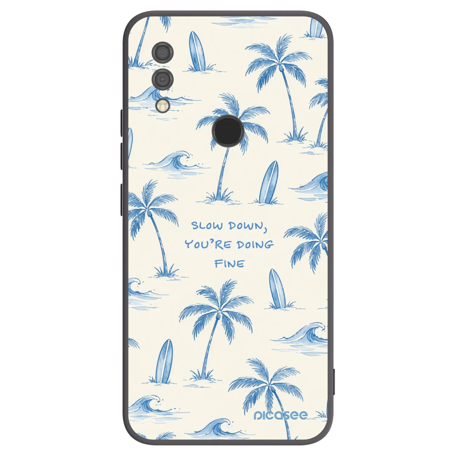 Picasee husă neagră din silicon pentru Xiaomi Redmi 7 - Slow Tide