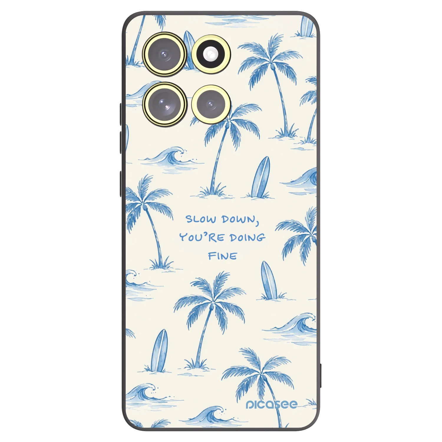 Picasee husă neagră din silicon pentru Motorola Moto G86 5G - Slow Tide