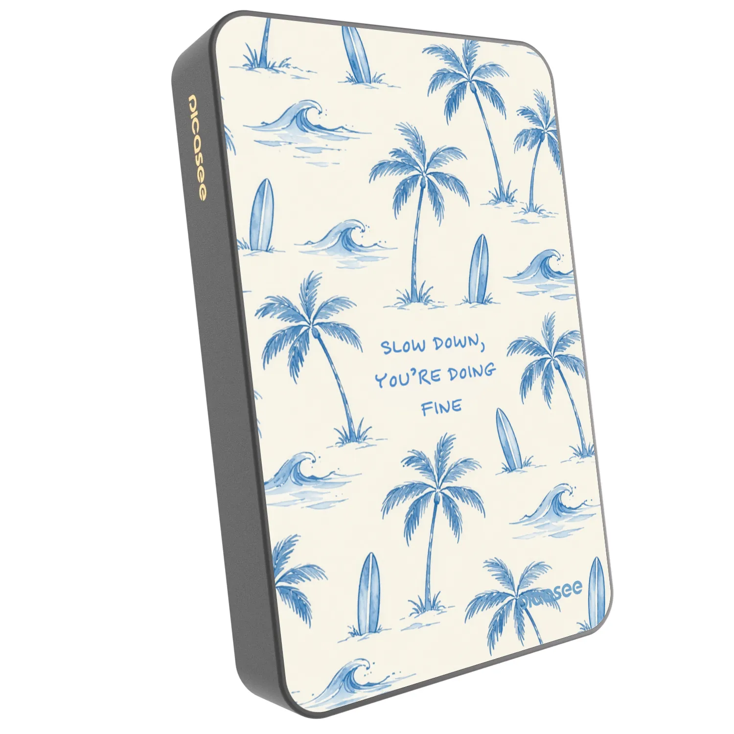 Picasee Powerbank cu MagSafe 10 000 mAh Gri - Slow Tide