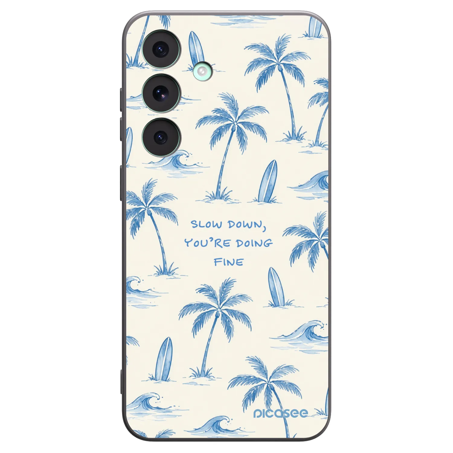 Picasee husă neagră din silicon pentru Samsung Galaxy S26 FE - Slow Tide