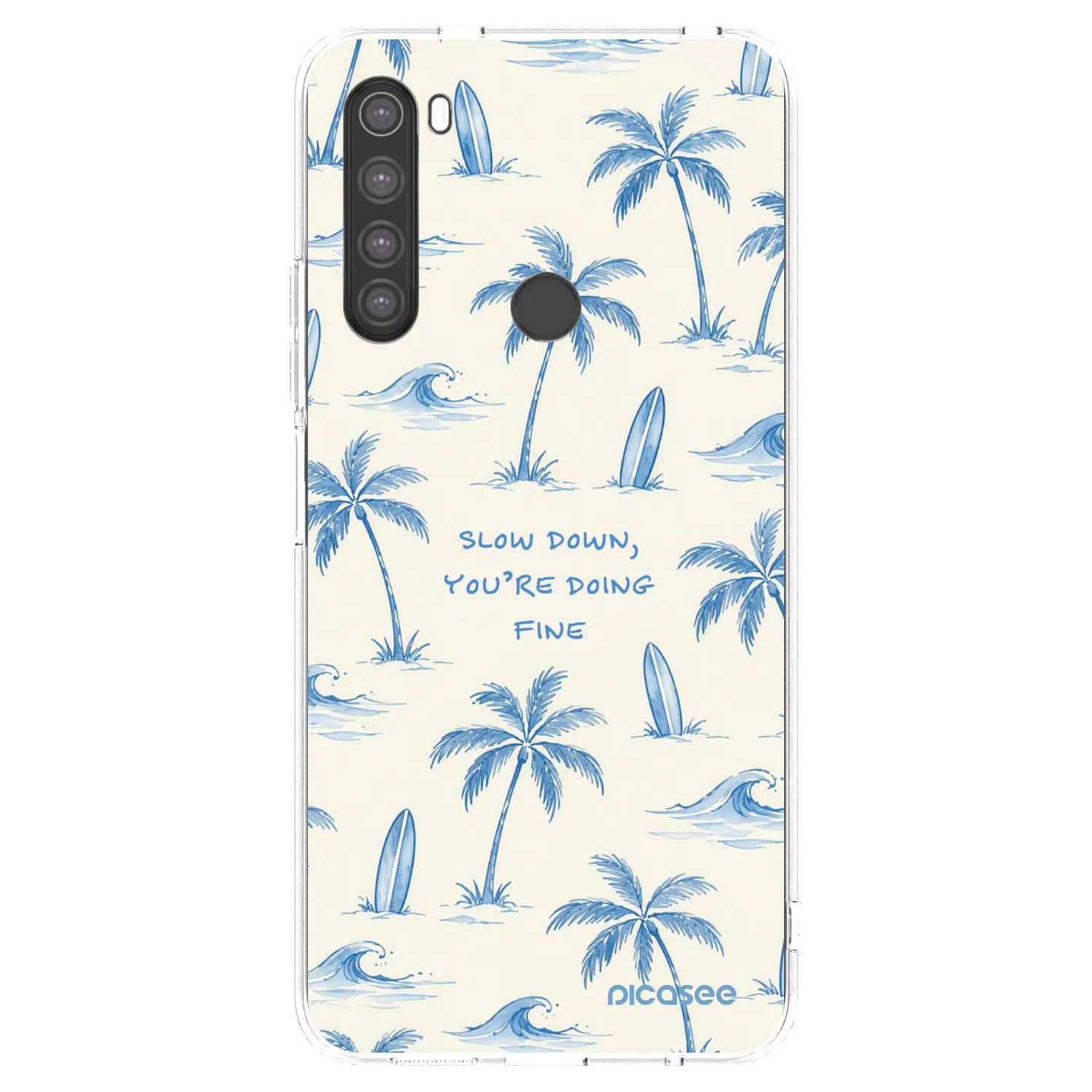 Picasee husă transparentă din silicon pentru Xiaomi Redmi Note 8 - Slow Tide