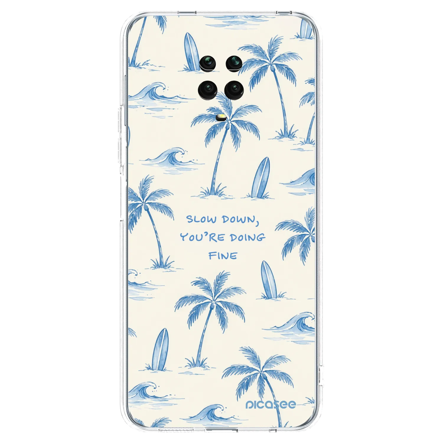 Picasee husă transparentă din silicon pentru Xiaomi Redmi Note 9S - Slow Tide