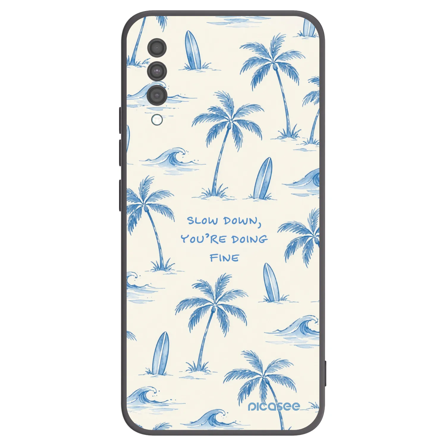 Picasee husă neagră din silicon pentru Samsung Galaxy A30s A307F - Slow Tide