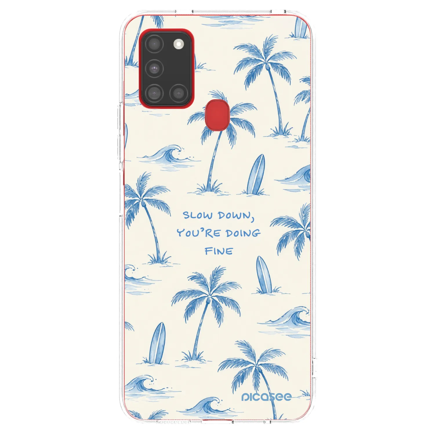 Picasee husă transparentă din silicon pentru Samsung Galaxy A21s - Slow Tide