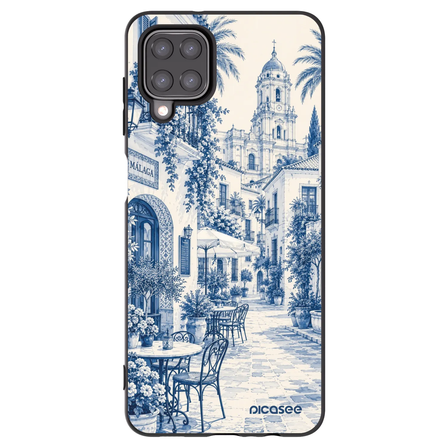 Picasee husă neagră din silicon pentru Samsung Galaxy A12 A125F - Calle Azul