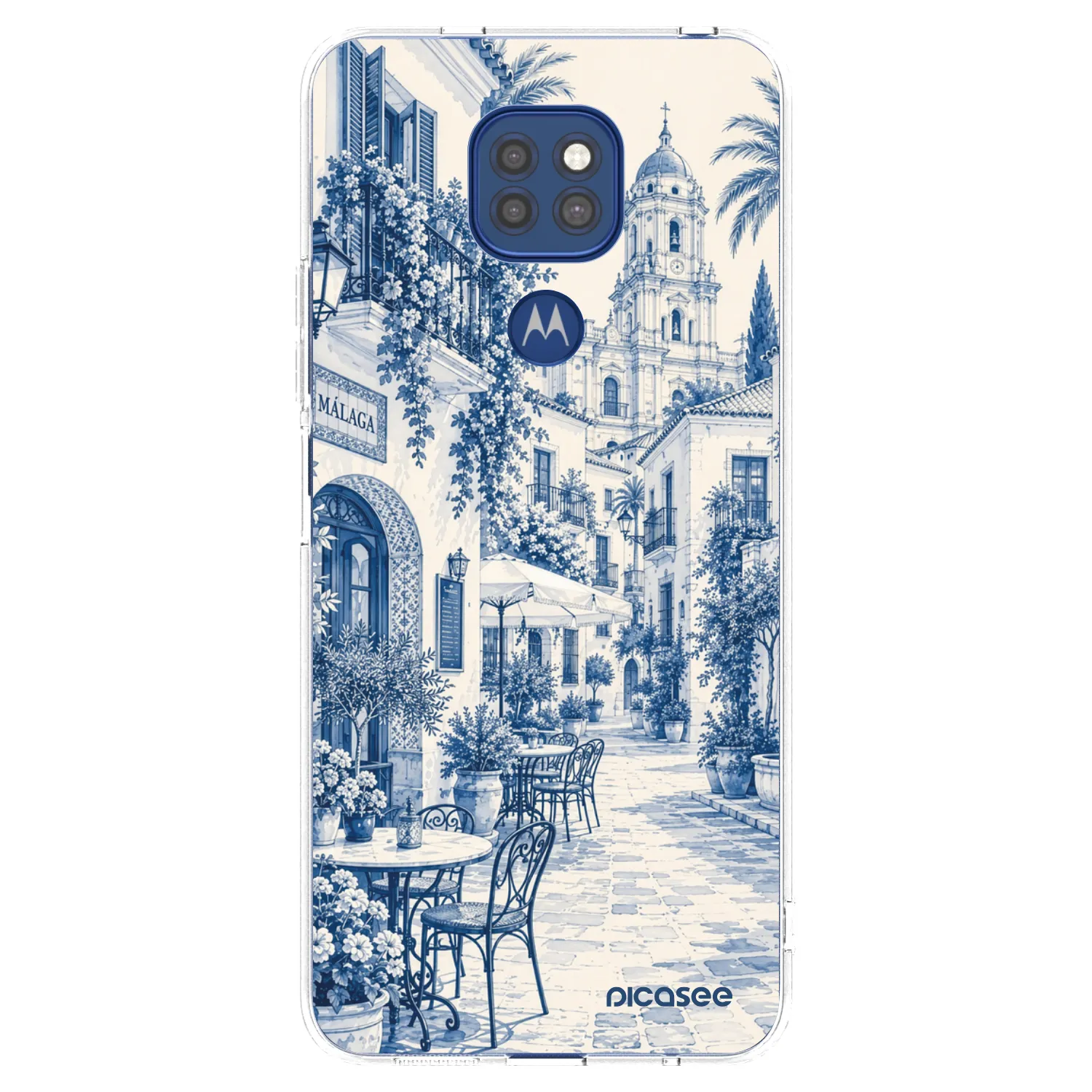 Picasee husă transparentă din silicon pentru Motorola Moto G9 Play - Calle Azul