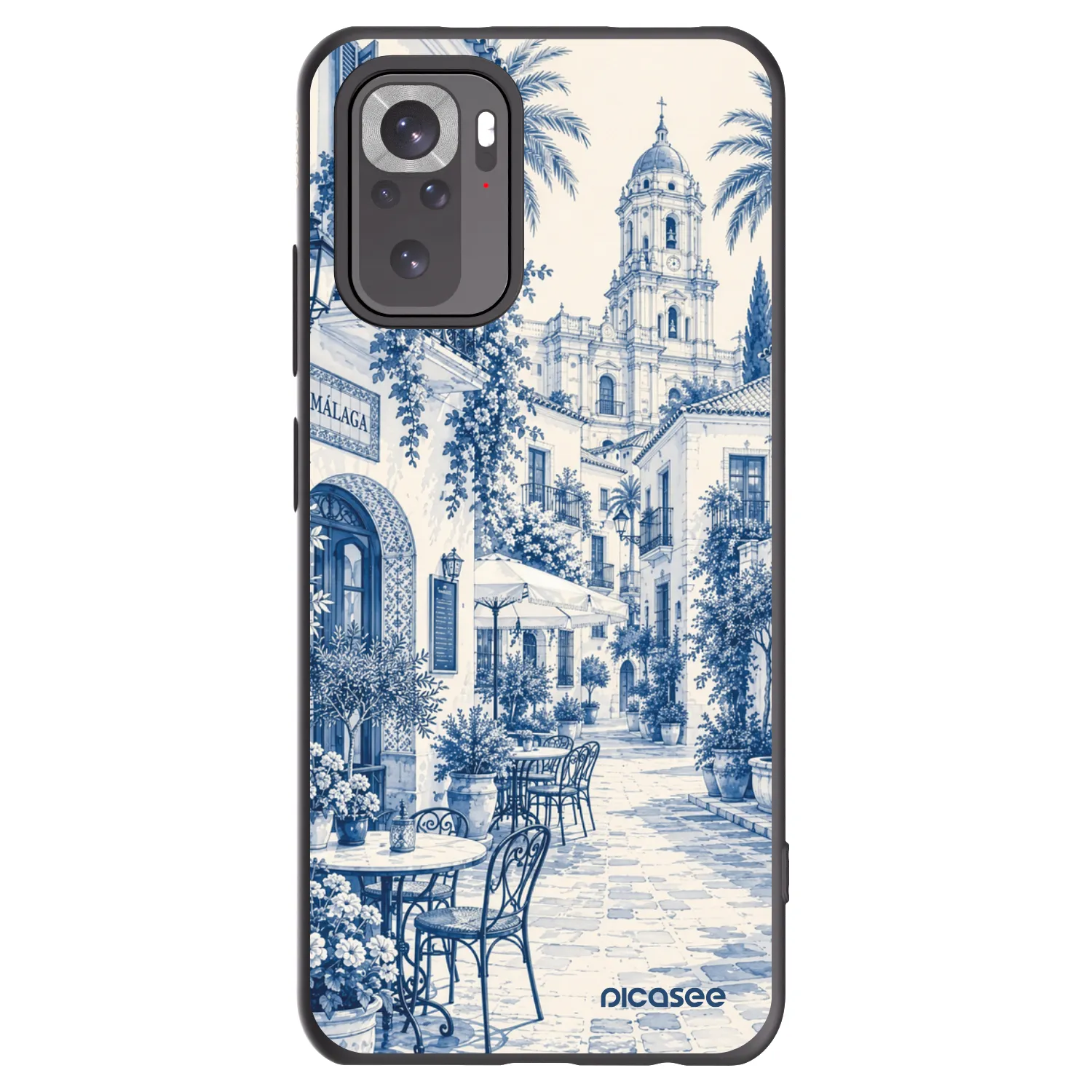 Picasee husă neagră din silicon pentru Xiaomi Redmi Note 10 - Calle Azul