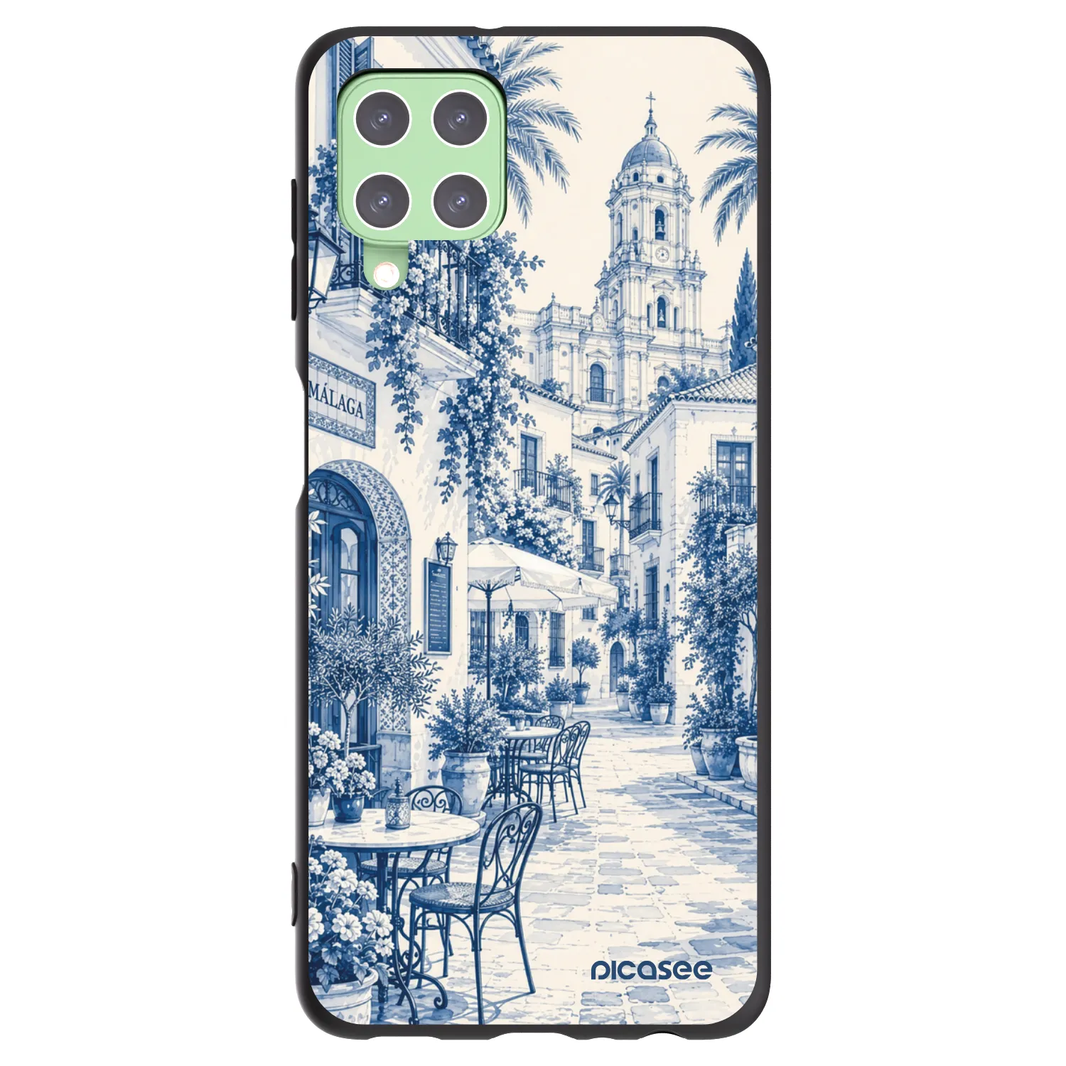 Picasee husă neagră din silicon pentru Samsung Galaxy A22 A225F 4G - Calle Azul