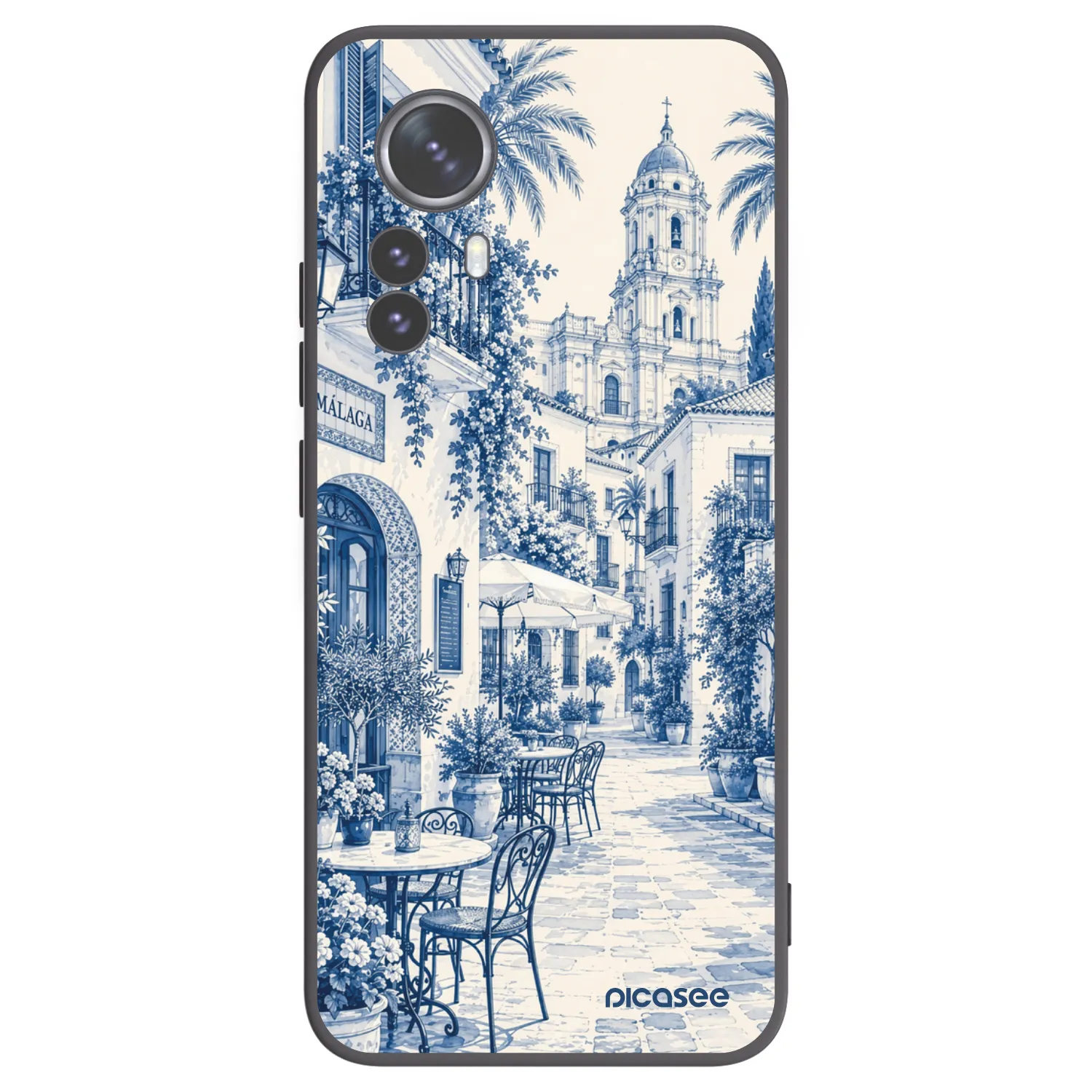 Picasee husă neagră din silicon pentru Xiaomi 12 Pro - Calle Azul