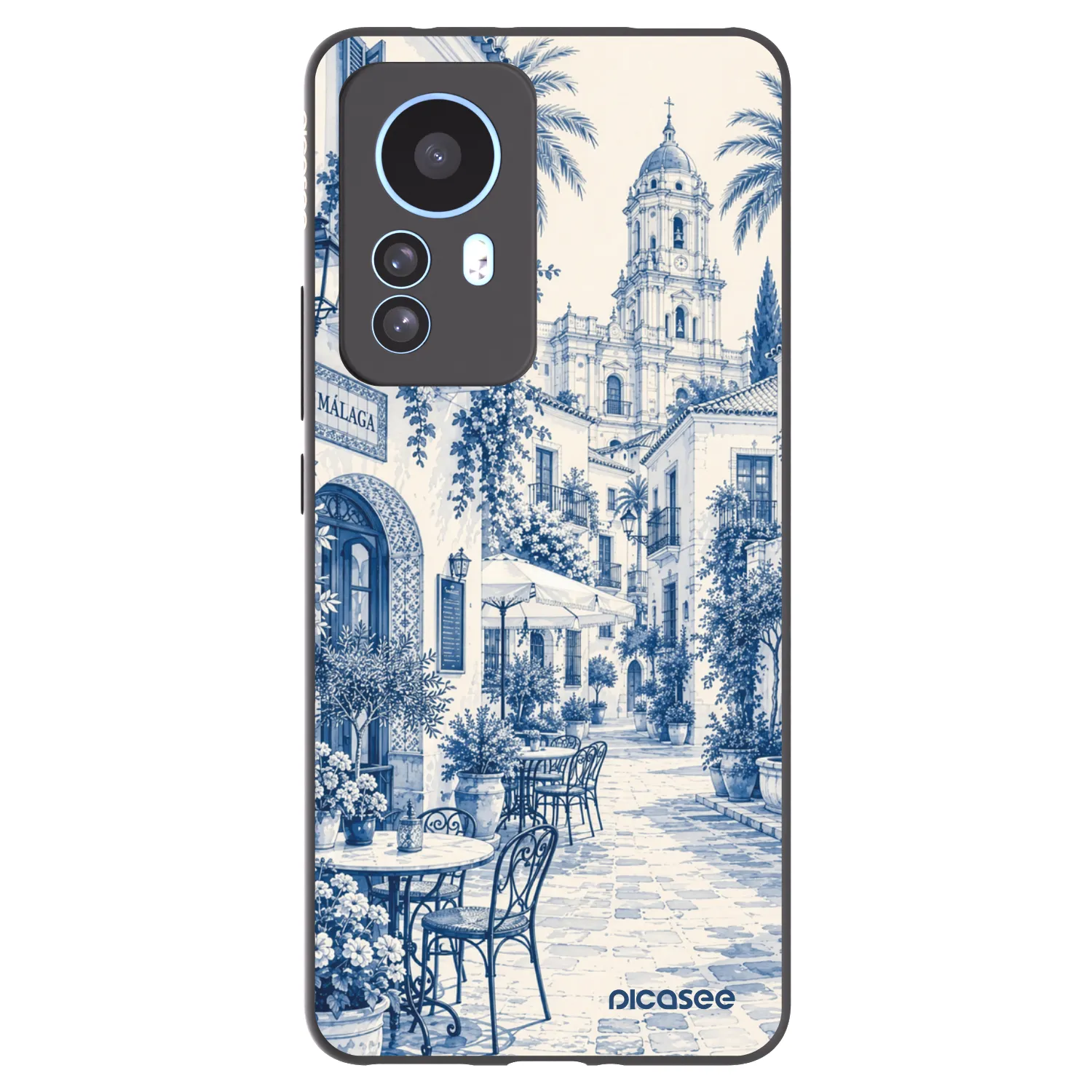 Picasee husă neagră din silicon pentru Xiaomi 12T Pro - Calle Azul