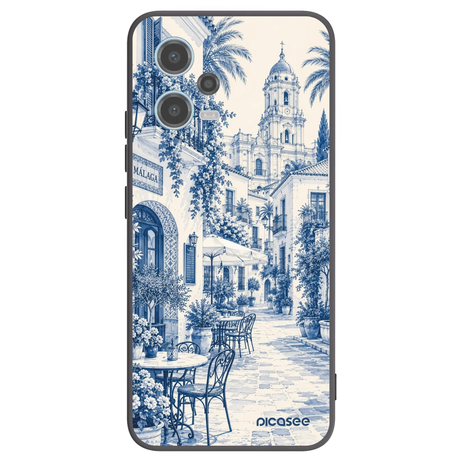 Picasee husă neagră din silicon pentru Xiaomi Redmi Note 12 5G - Calle Azul