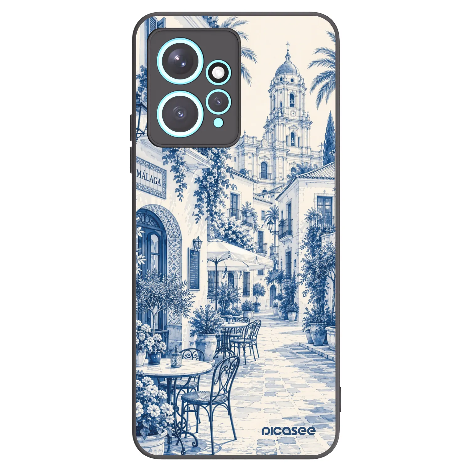 Picasee husă neagră din silicon pentru Xiaomi Redmi Note 12 4G - Calle Azul