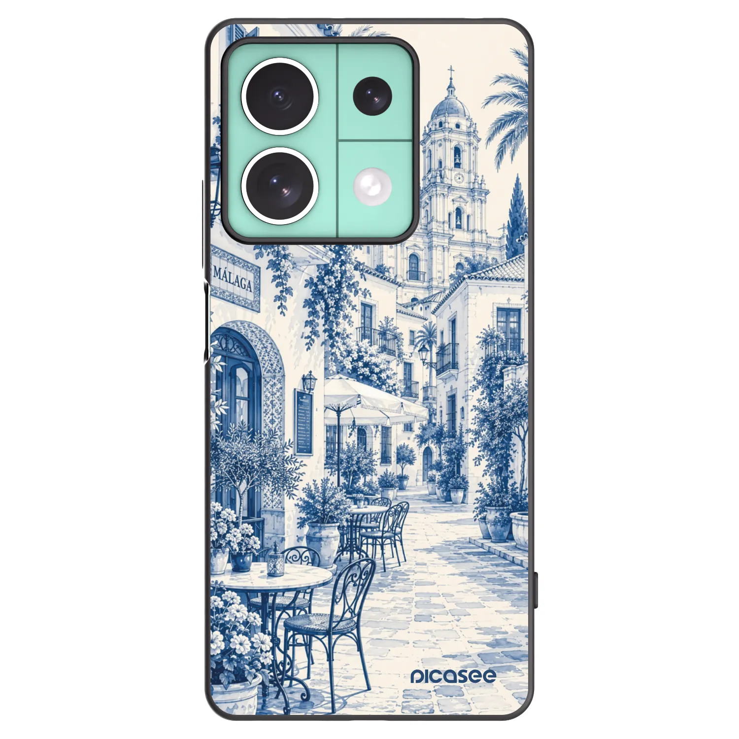 Picasee husă neagră din silicon pentru Xiaomi Redmi Note 13 5G - Calle Azul
