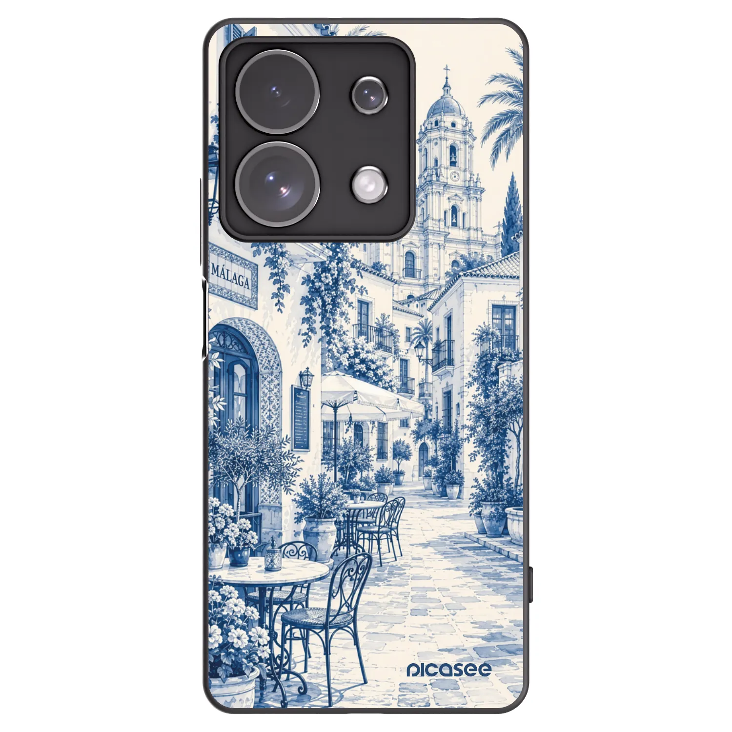 Picasee husă neagră din silicon pentru Xiaomi Redmi Note 13 Pro 4G - Calle Azul