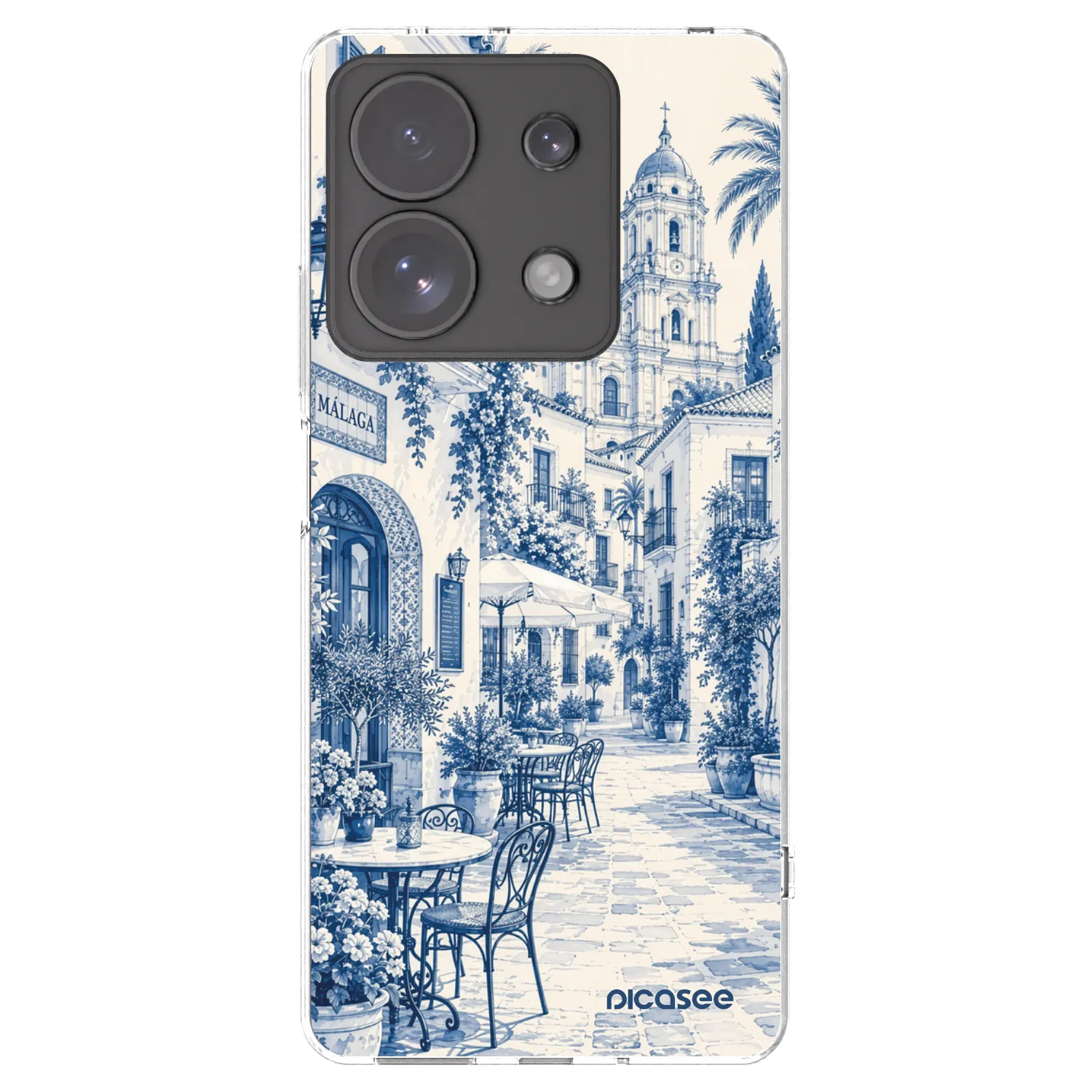 Picasee husă transparentă din silicon pentru Xiaomi Redmi Note 13 Pro 4G - Calle Azul