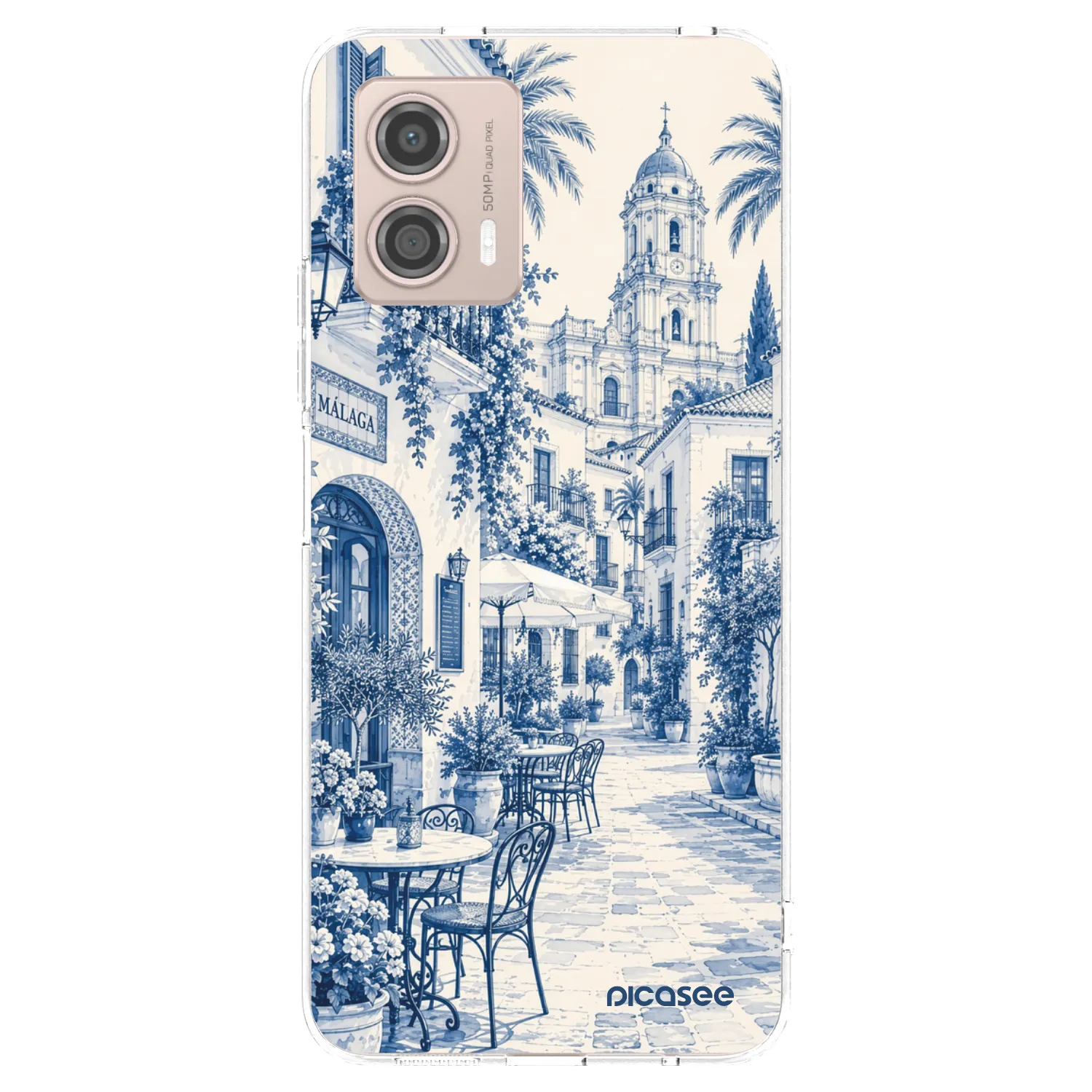 Picasee husă transparentă din silicon pentru Motorola Moto G53 5G - Calle Azul