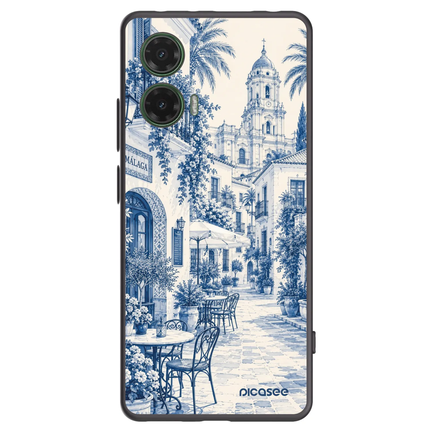 Picasee husă neagră din silicon pentru Motorola Moto G35 5G - Calle Azul
