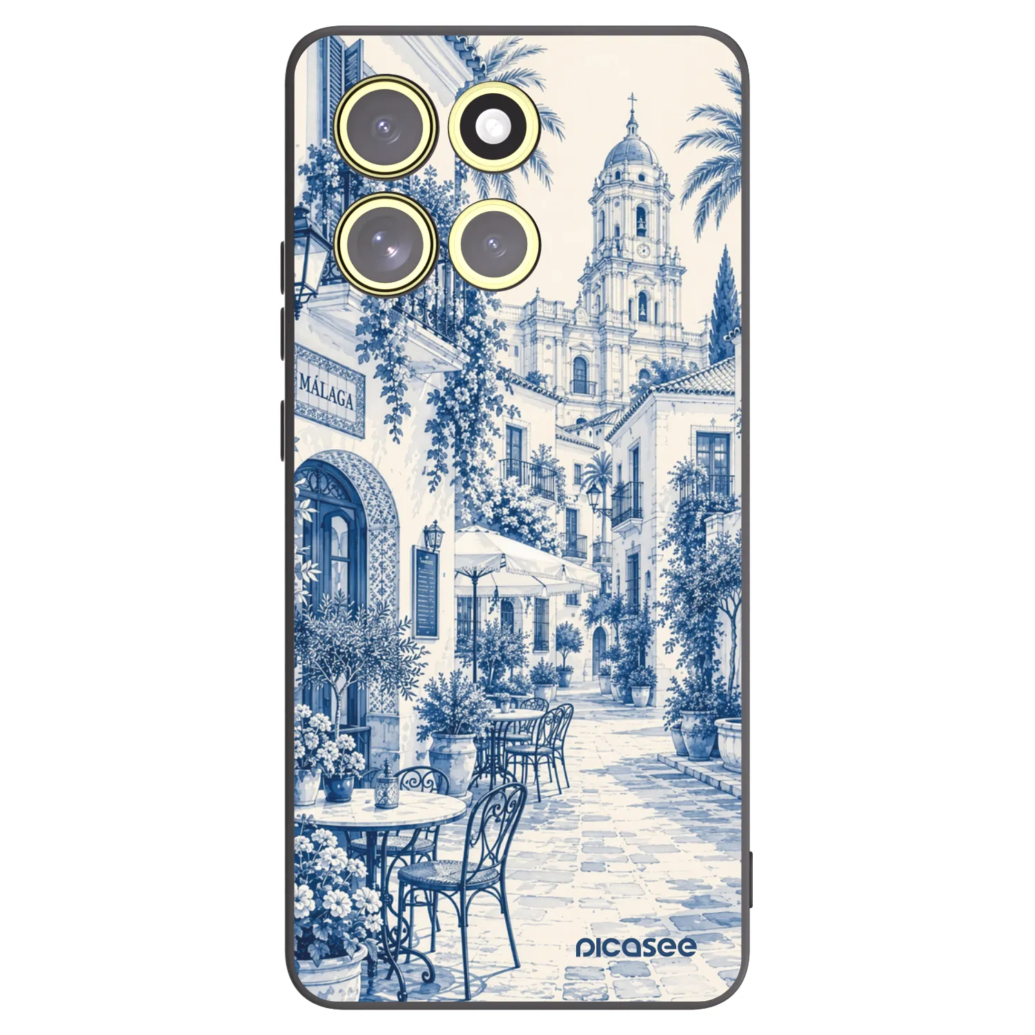 Picasee husă neagră din silicon pentru Motorola Moto G86 5G - Calle Azul