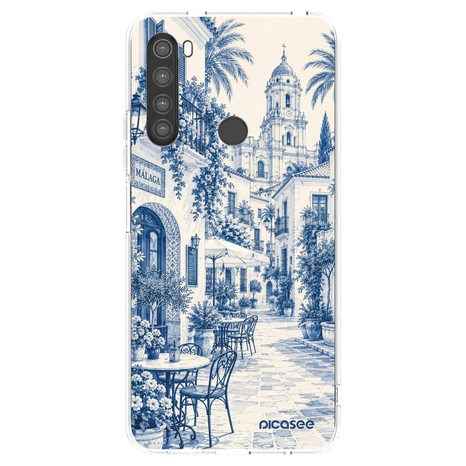 Picasee husă transparentă din silicon pentru Xiaomi Redmi Note 8 - Calle Azul