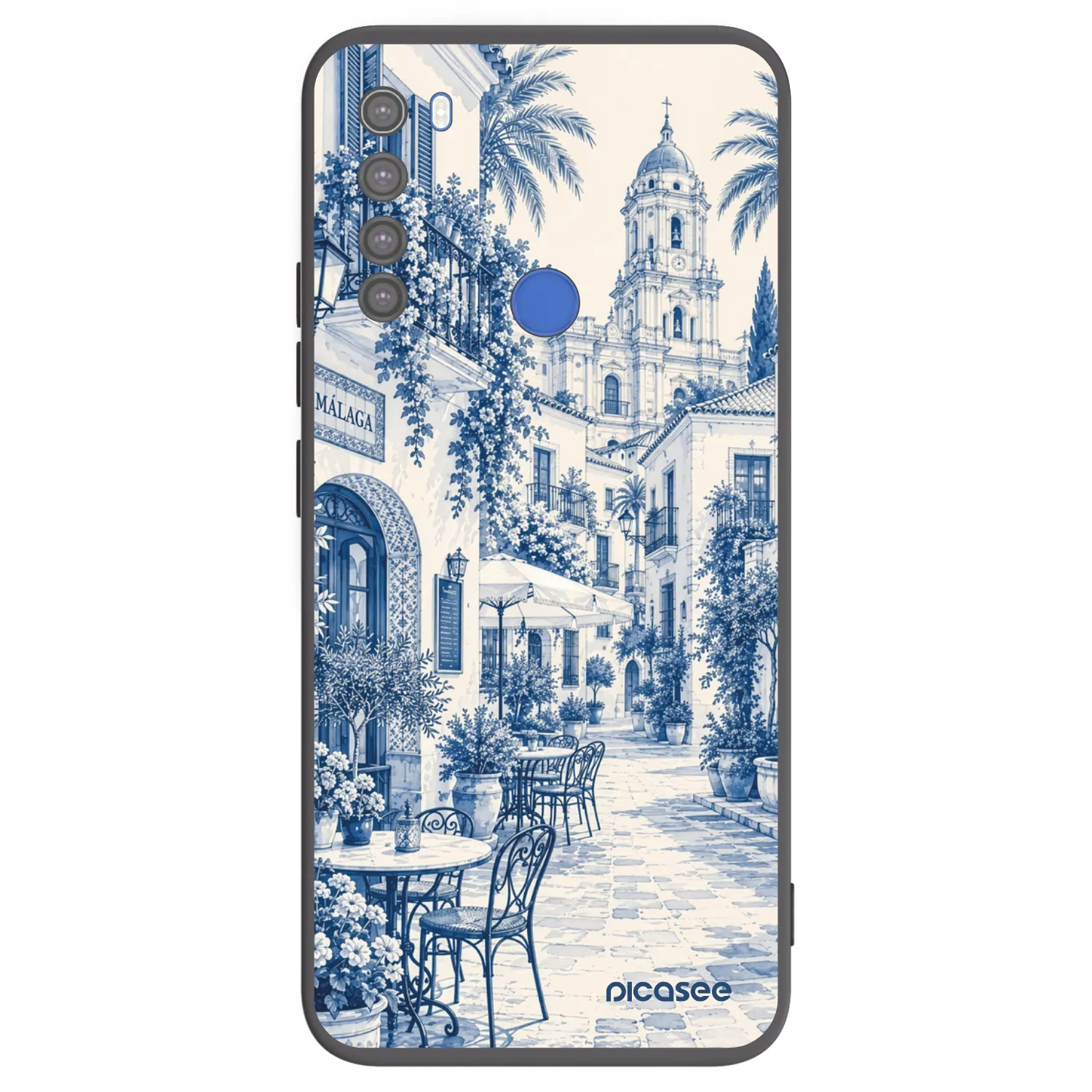 Picasee husă neagră din silicon pentru Xiaomi Redmi Note 8T - Calle Azul