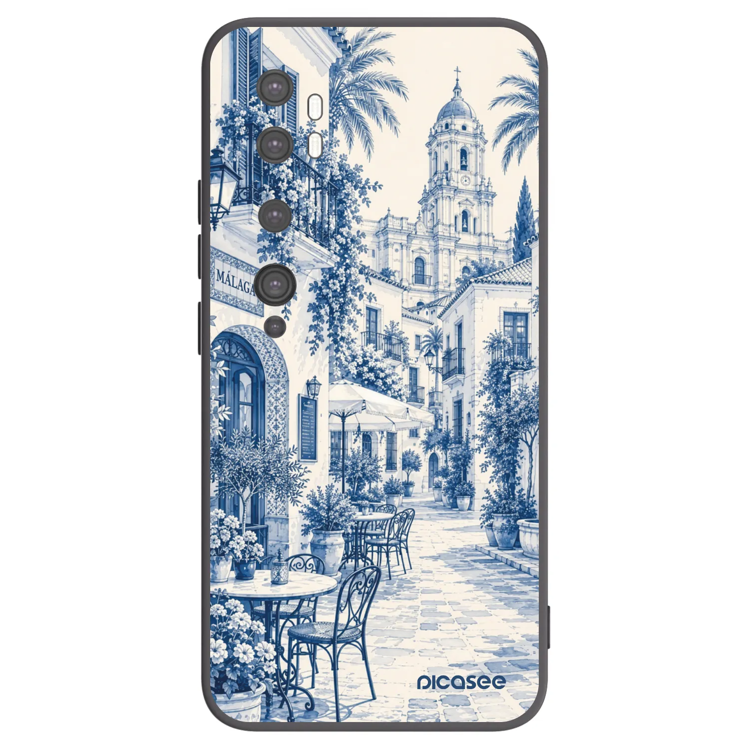 Picasee husă neagră din silicon pentru Xiaomi Mi Note 10 (Pro) - Calle Azul