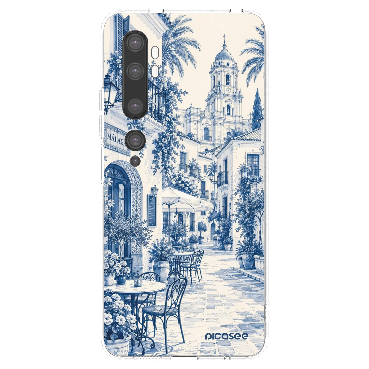 Picasee husă transparentă din silicon pentru Xiaomi Mi Note 10 (Pro) - Calle Azul