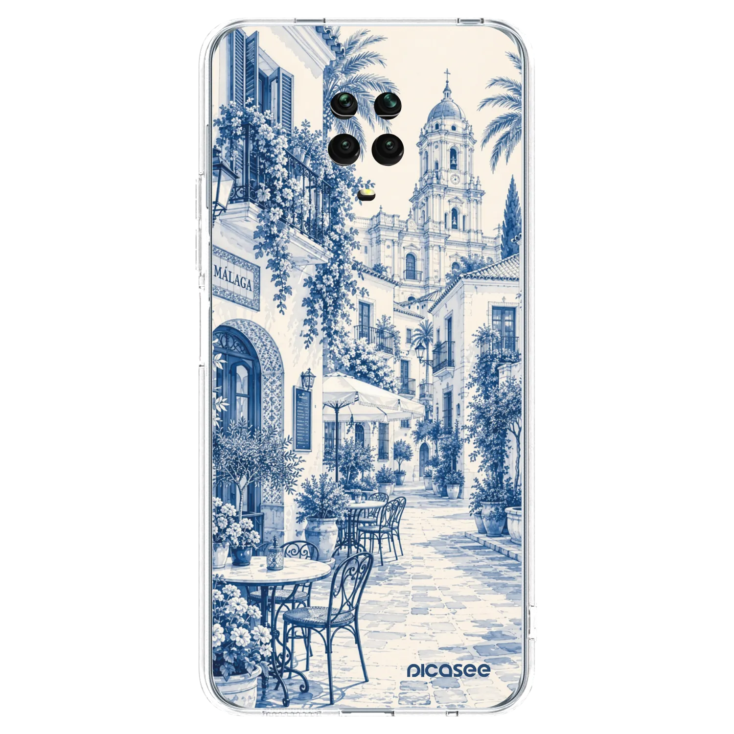 Picasee husă transparentă din silicon pentru Xiaomi Redmi Note 9S - Calle Azul