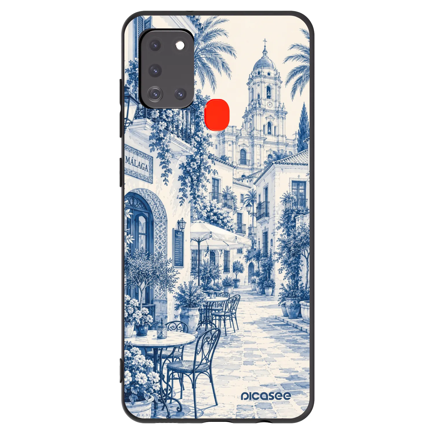 Picasee husă neagră din silicon pentru Samsung Galaxy A21s - Calle Azul
