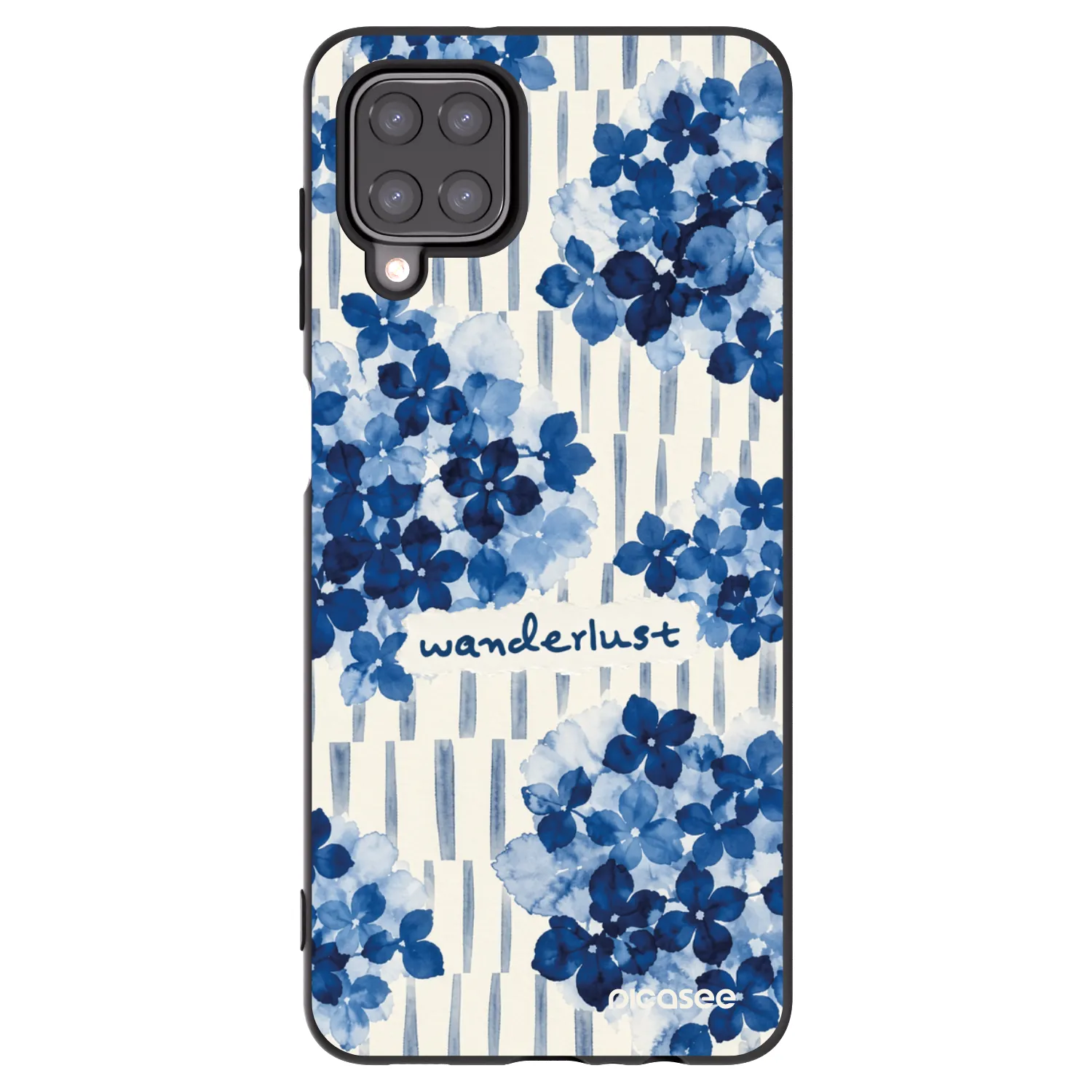 Picasee husă neagră din silicon pentru Samsung Galaxy A12 A125F - Azorea