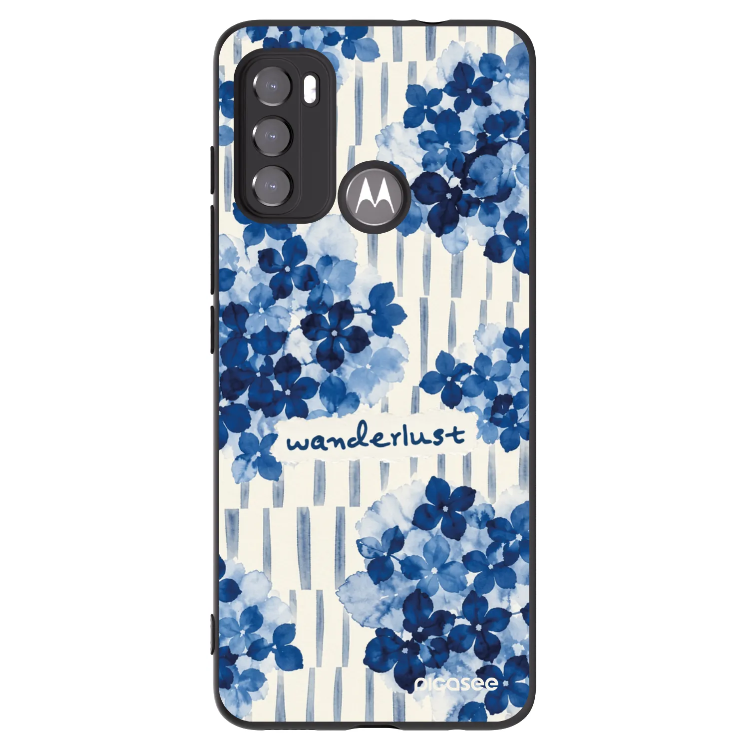 Picasee husă neagră din silicon pentru Motorola Moto G60 - Azorea